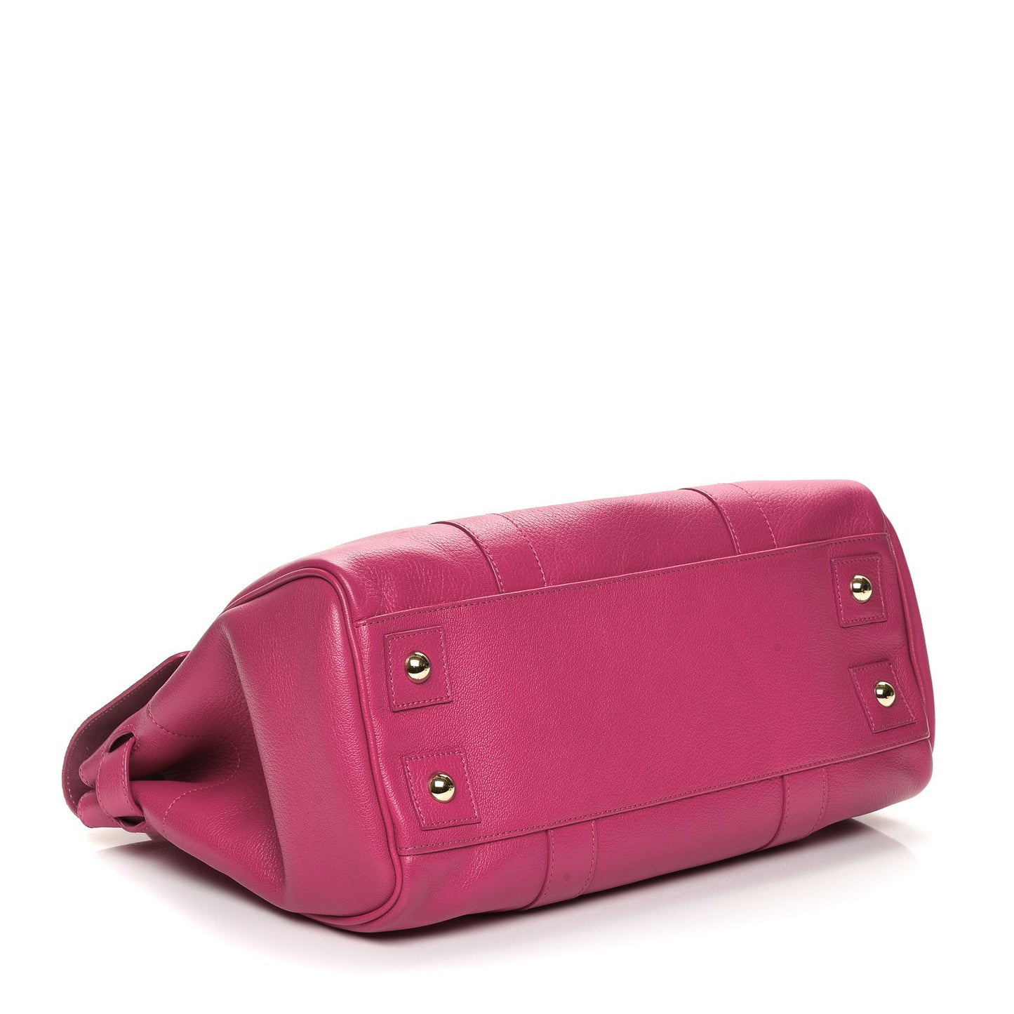 Spongy Pebbled Leather Bayswater Hot Fuchsia