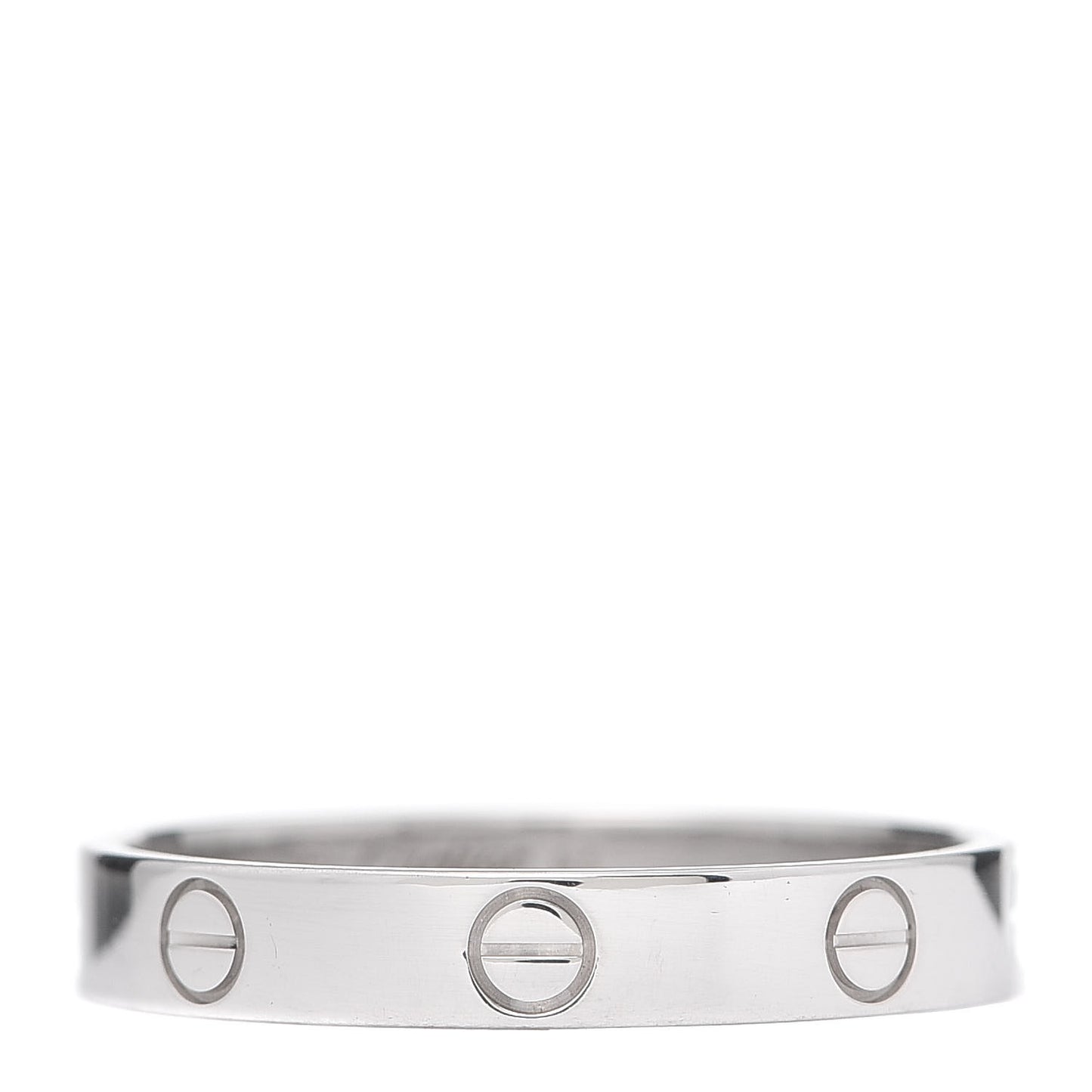 18K White Gold 3.5mm LOVE Wedding Band Ring 61 9.5