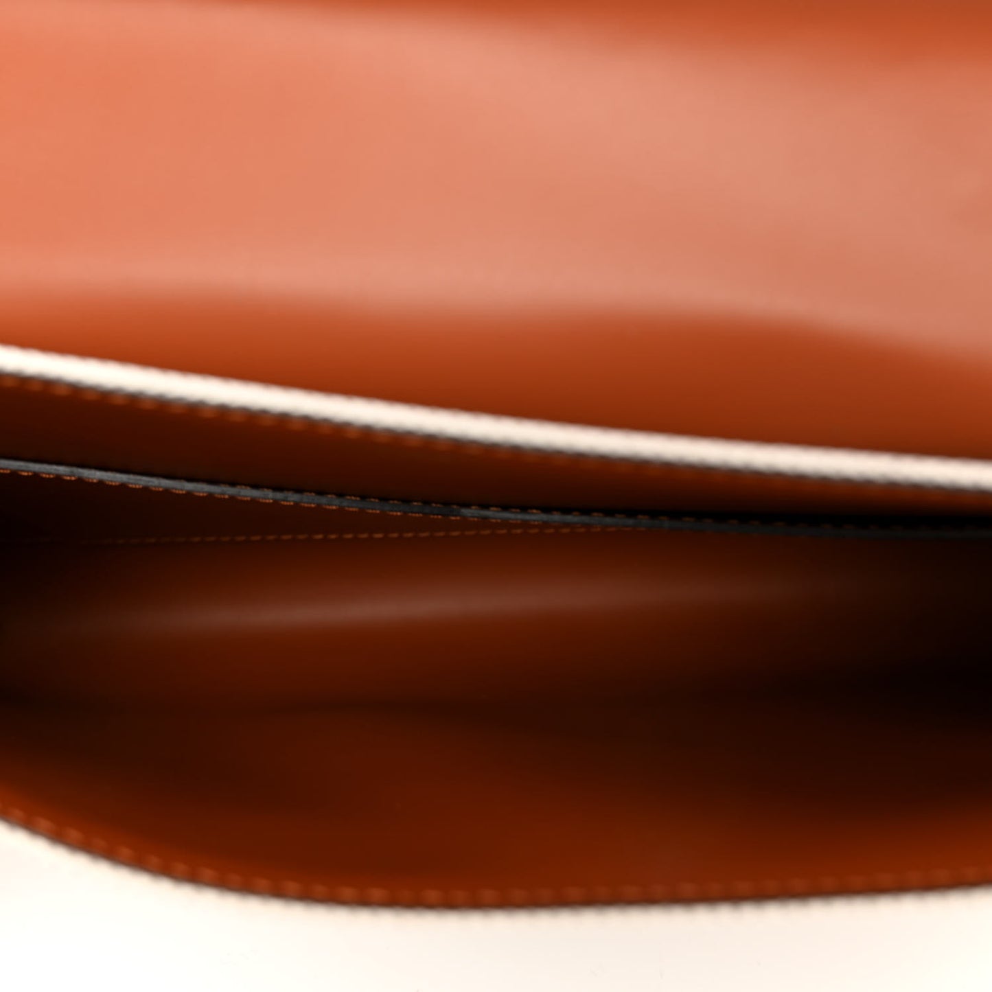 Cotton Canvas Linen Calfskin Gabrielle Clutch