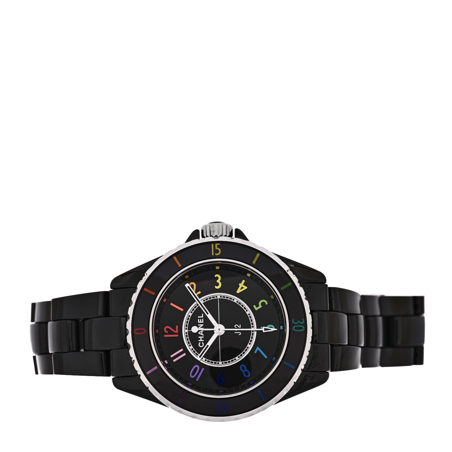 Chanel Stainless Steel Ceramic 33mm J12 Electro Quartz Watch Black 2 of 4