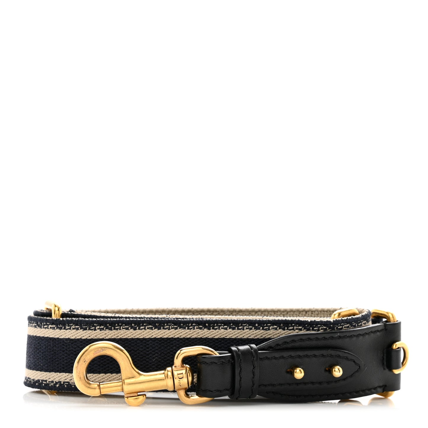 Canvas Embroidered Shoulder Strap Blue