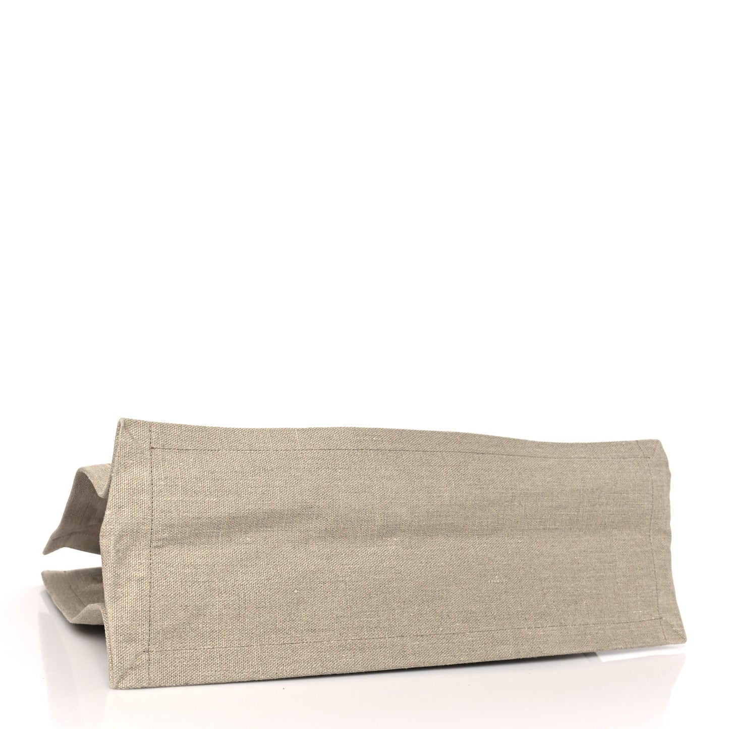 Linen Calfskin Rive Gauche Tote Optic White