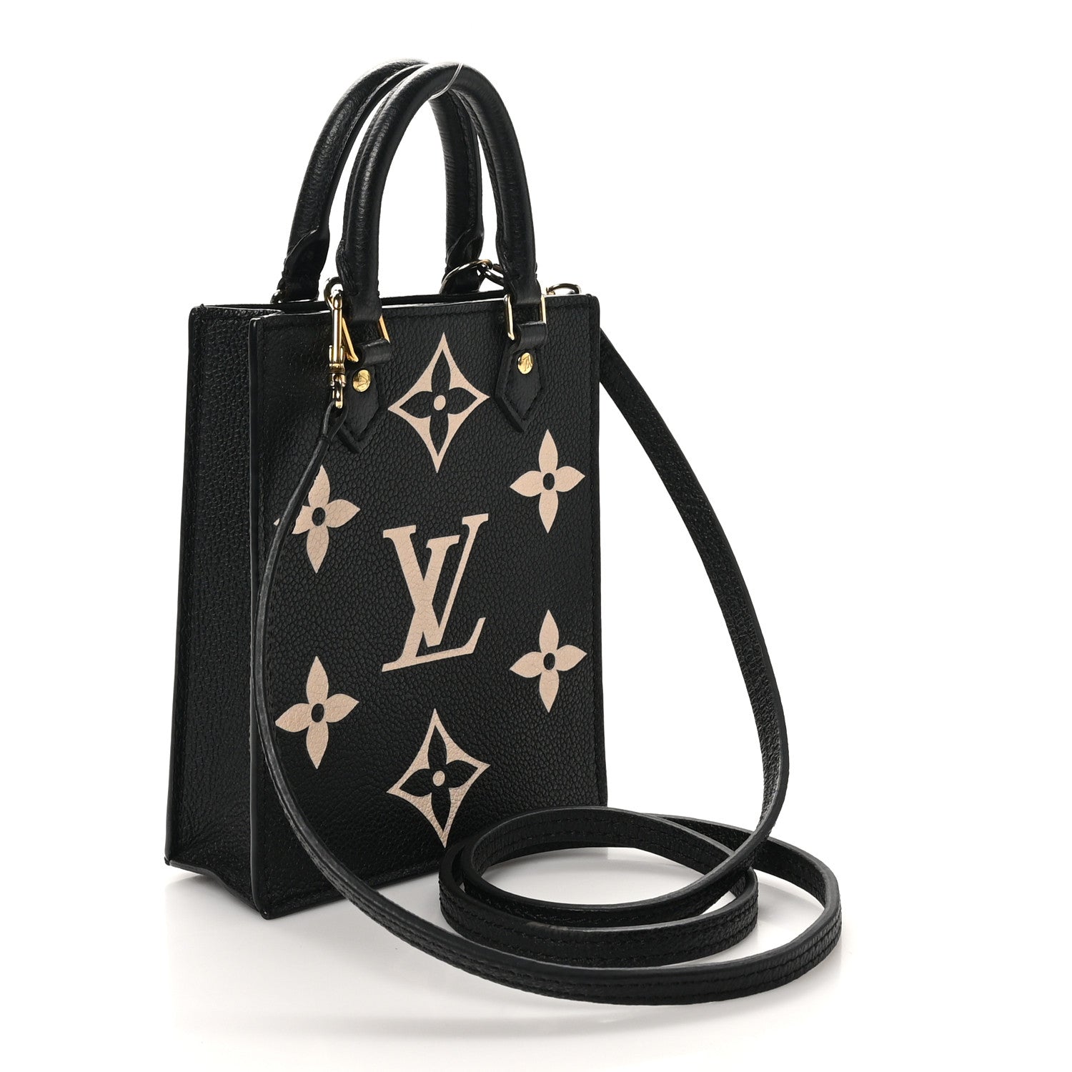 Louis Vuitton Empreinte Monogram Giant Petit Sac Plat Black Beige 3 of 10