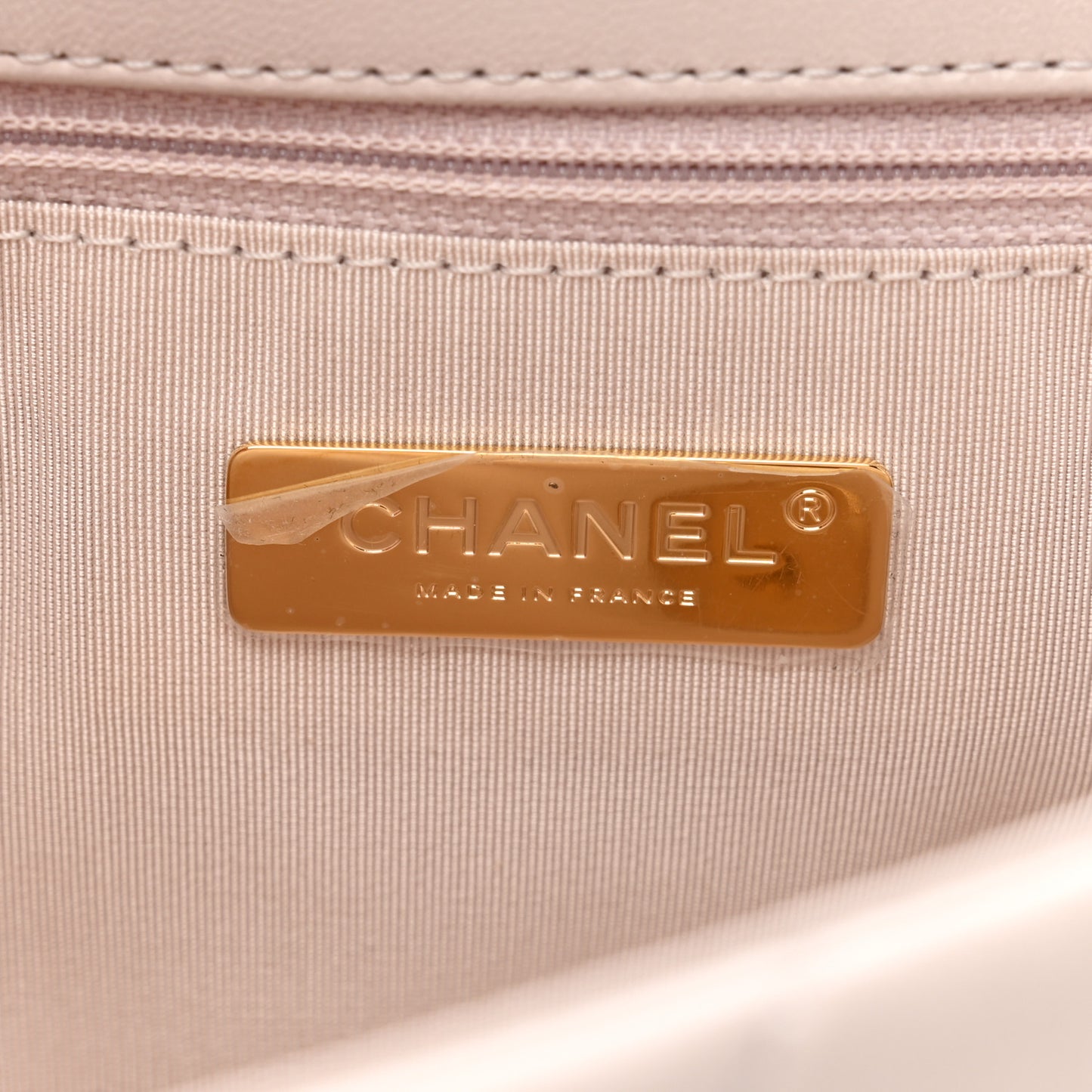 Lambskin Quilted Medium Chanel 19 Flap Light Pink