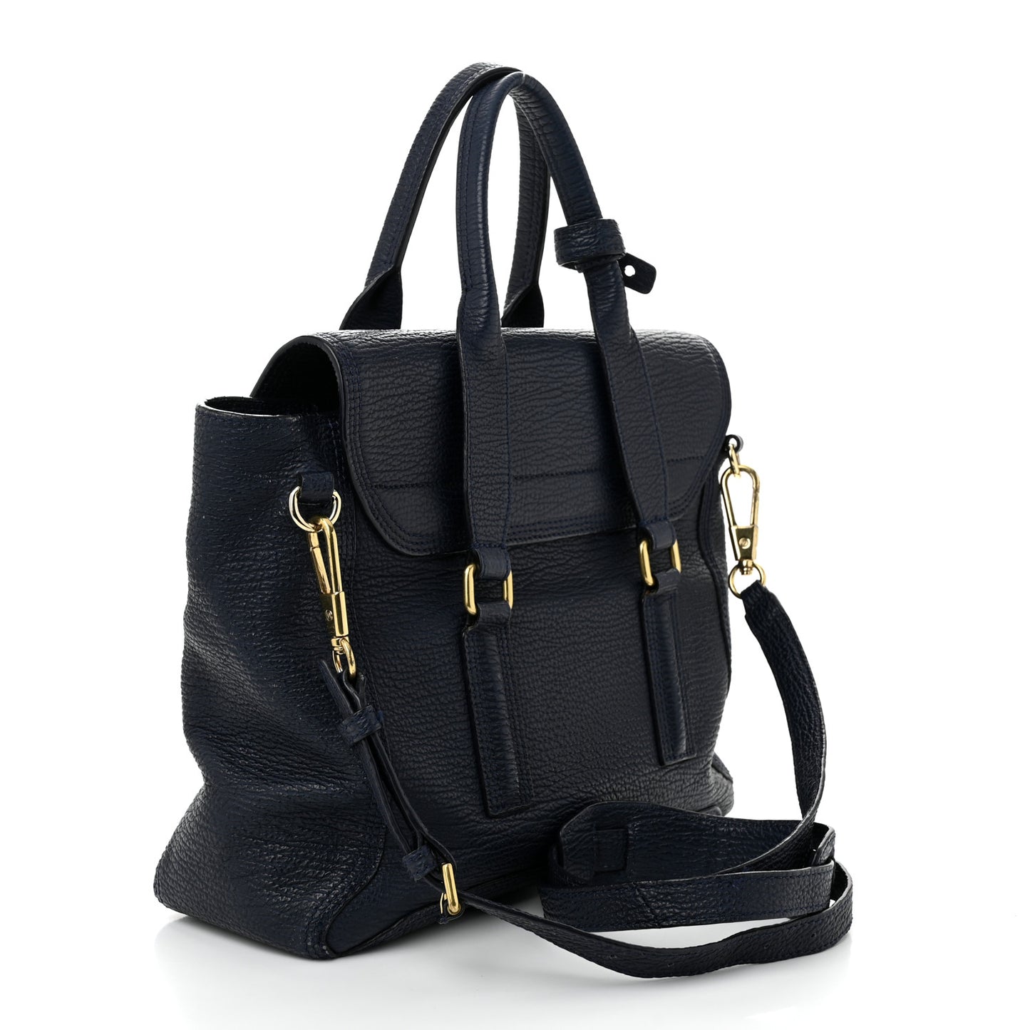 Textured Calfskin Medium Pashli Satchel Ink