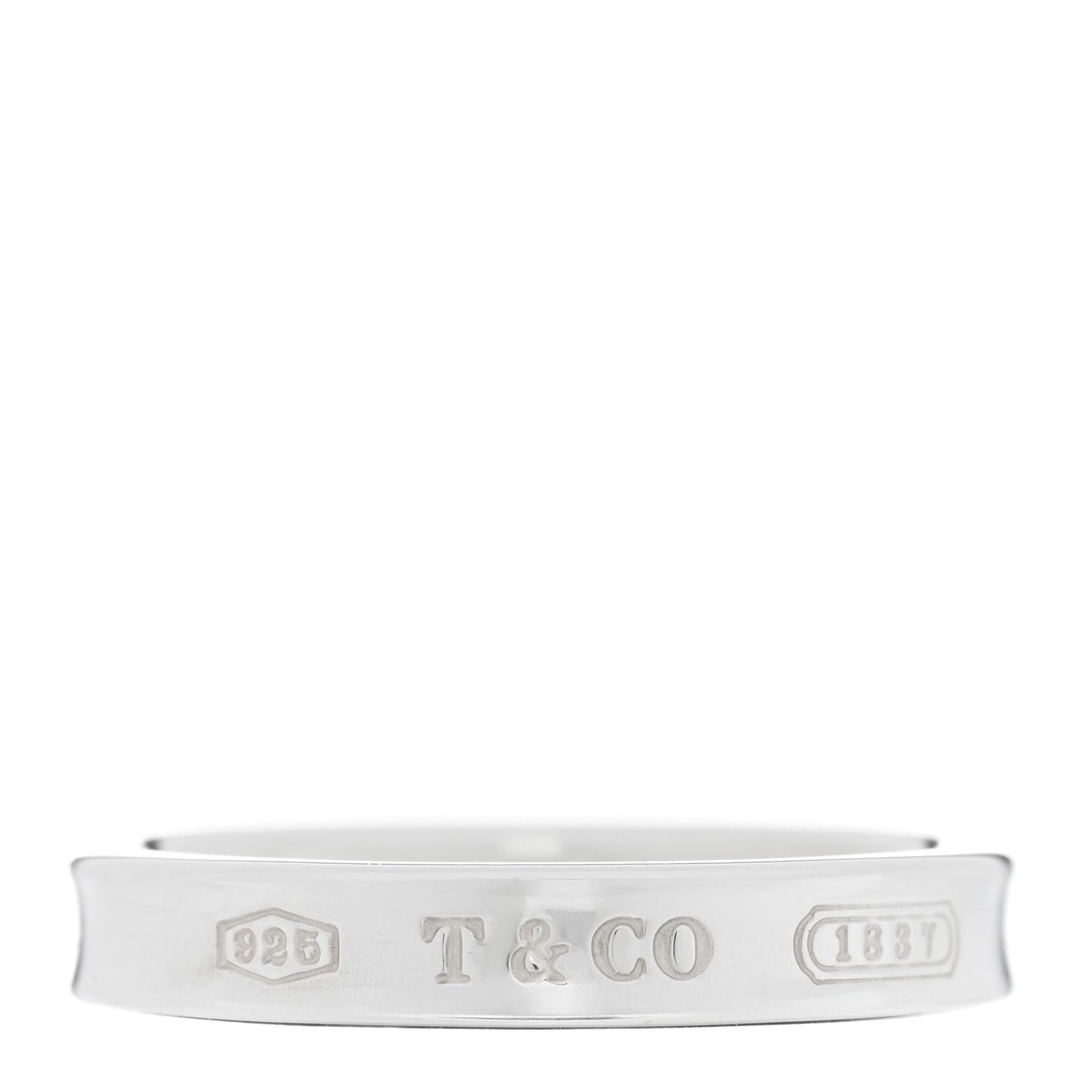 Sterling Silver Narrow 1837 Band Ring 63 10.5