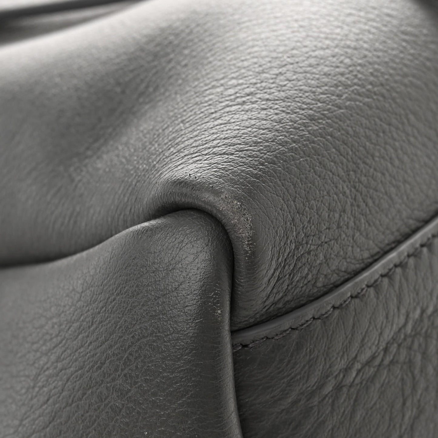 Veau Baltimore Double Sided Small Everyday Tote Gris Fossile Black