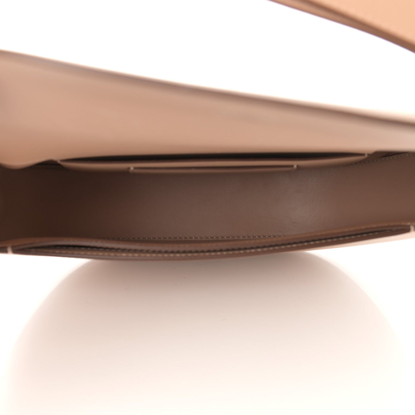 Calfskin Small Olympia Shoulder Bag Light Biscuit