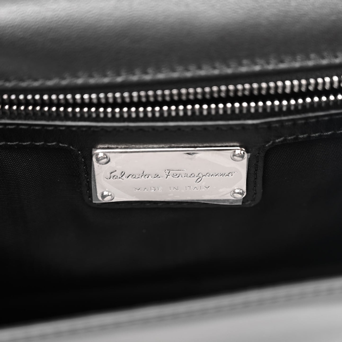 Patent Large Ginny Vara Bow Shoulder Bag Black