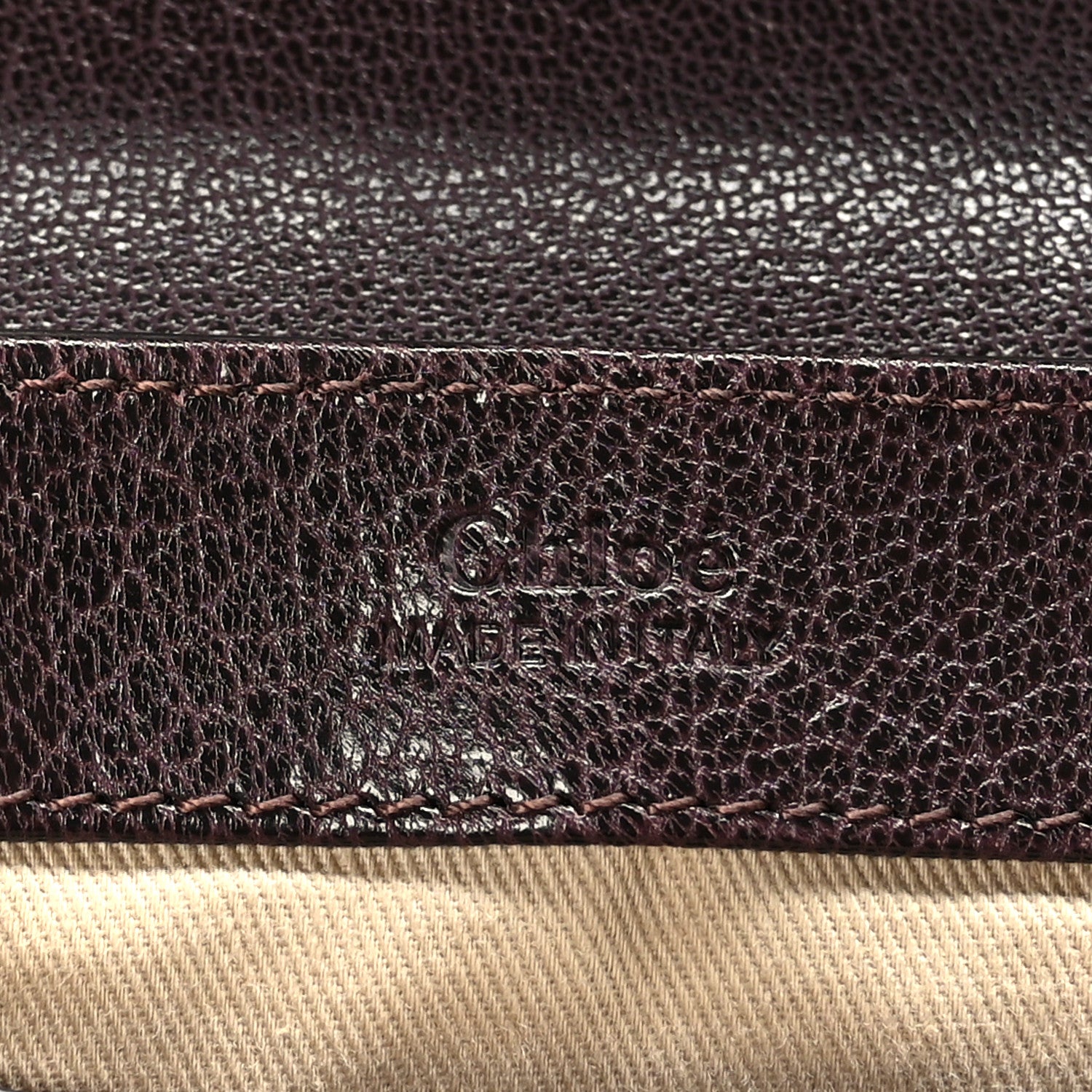 Chloe Shiny Calfskin Sequin Mini C Double Carry Brown Multicolor 6 of 8