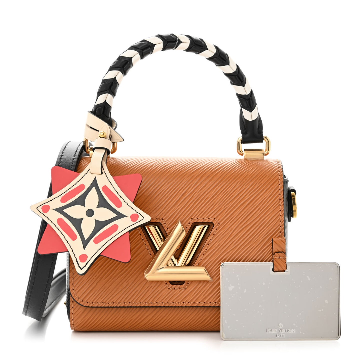 Epi Crafty Twist Shoulder Bag Mini Caramel