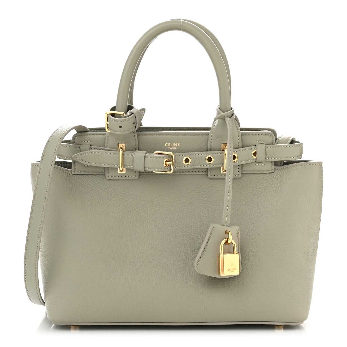 Grained Calfskin Teen Conti Green Clay