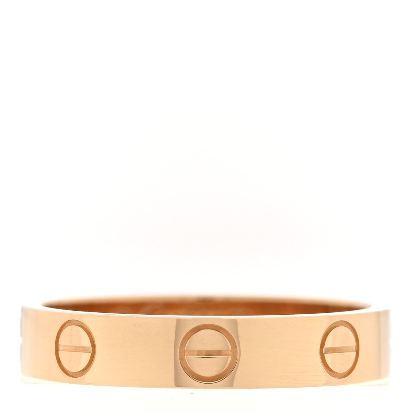 18K Yellow Gold 3.5mm LOVE Wedding Band Ring 52 6