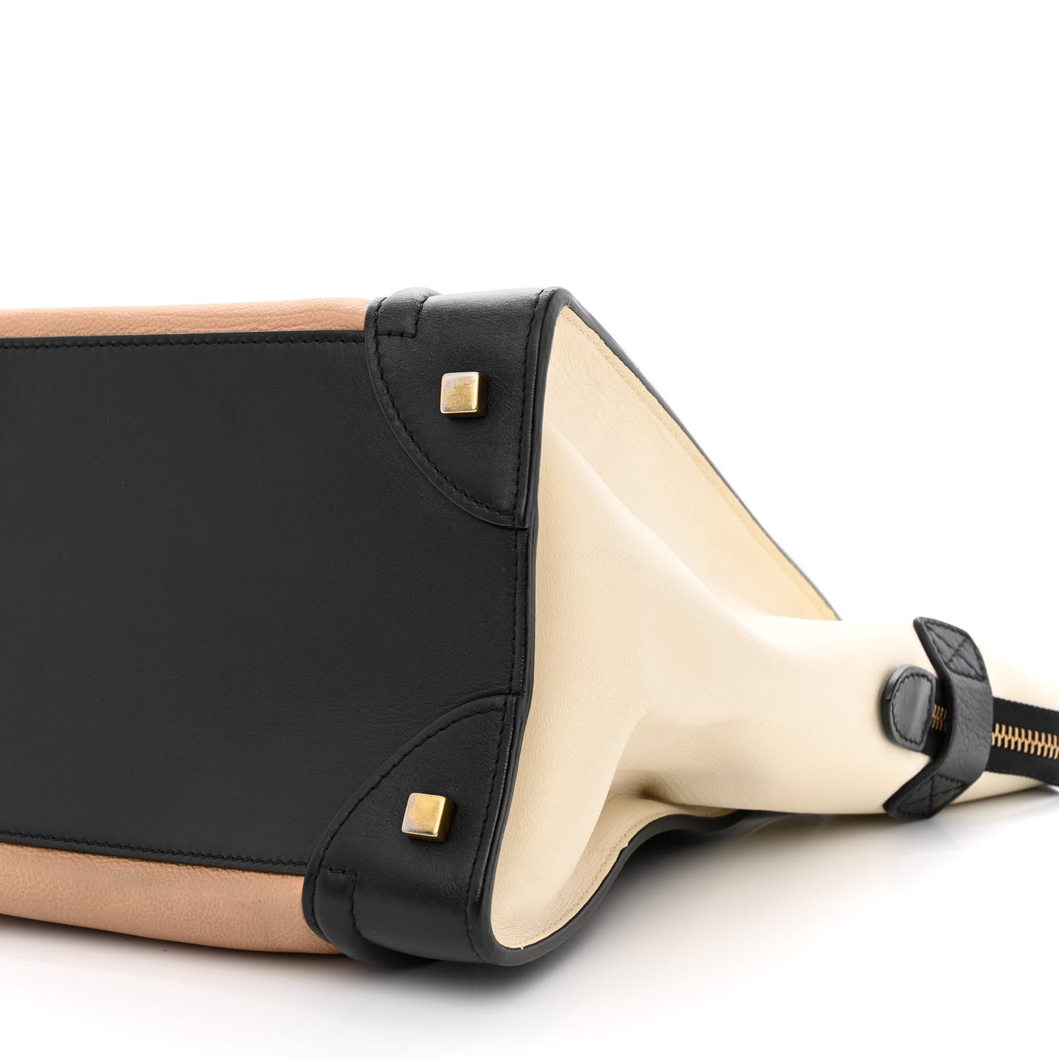 Celine Velluto Calfskin Mini Tri-Color Luggage Flesh 10 of 11