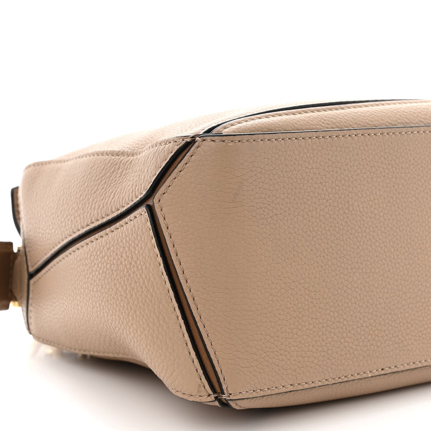 Grained Calfskin Small Puzzle Bag Sand Mink