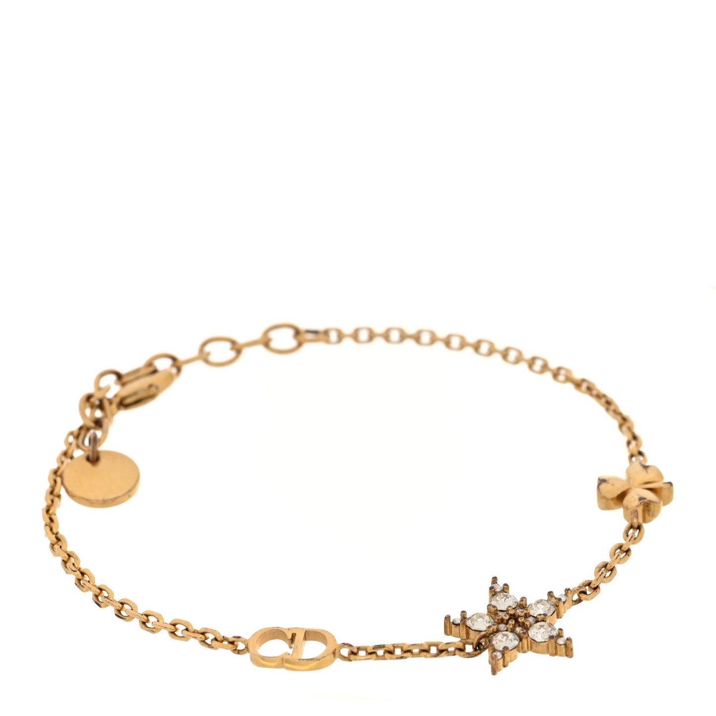 Crystal Star Charms Bracelet Set Gold