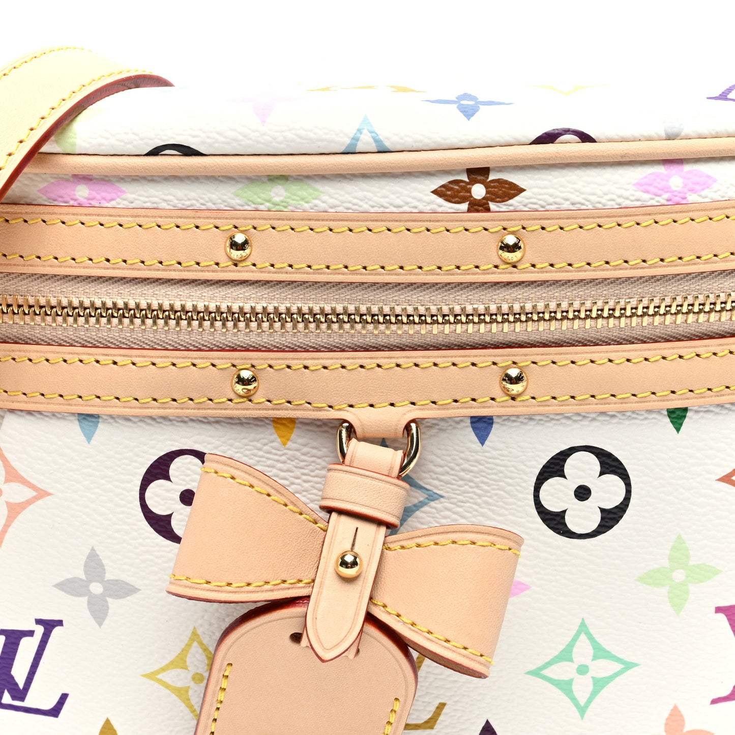 LV X TM Monogram Multicolor High Rise Bumbag White