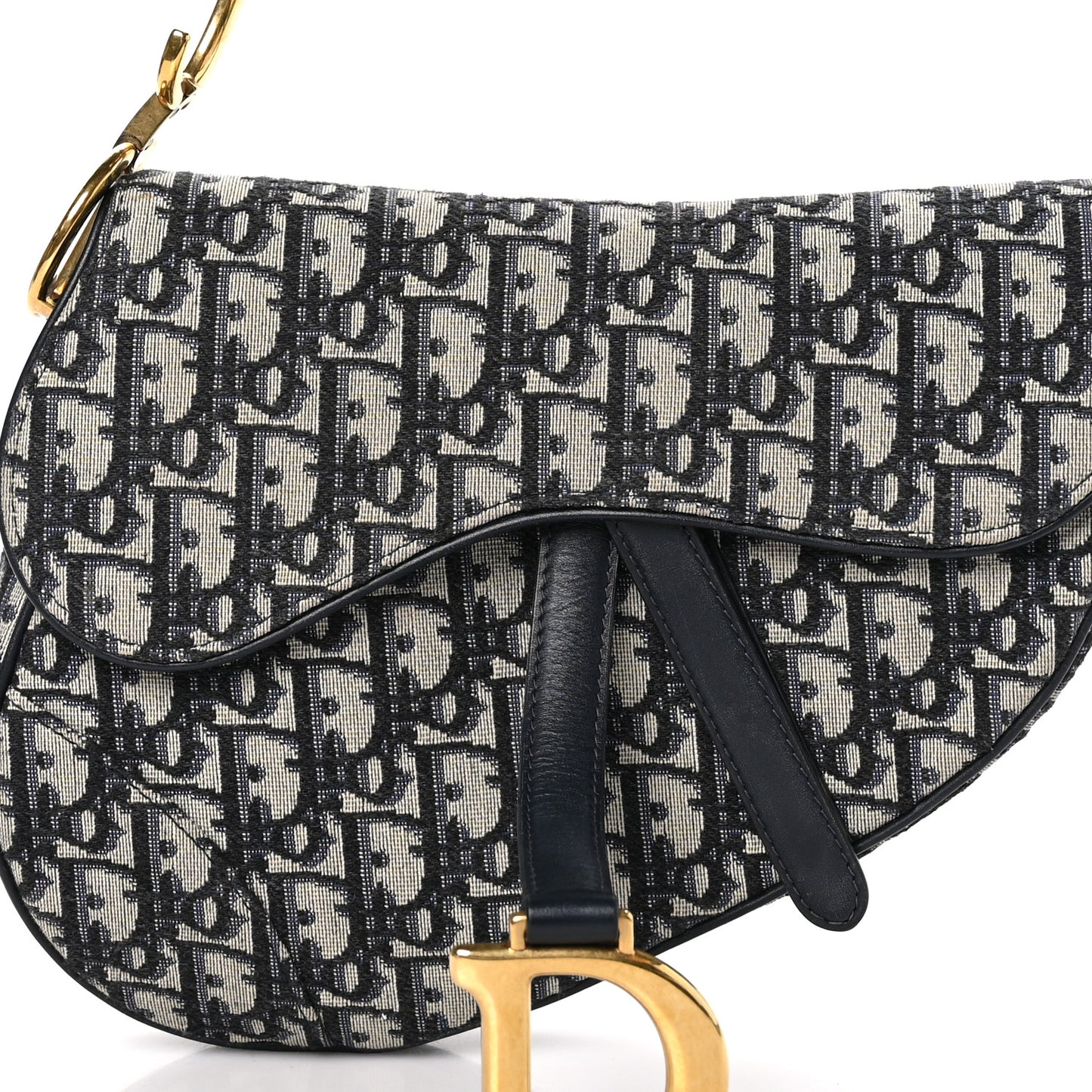 Oblique Saddle Bag Blue