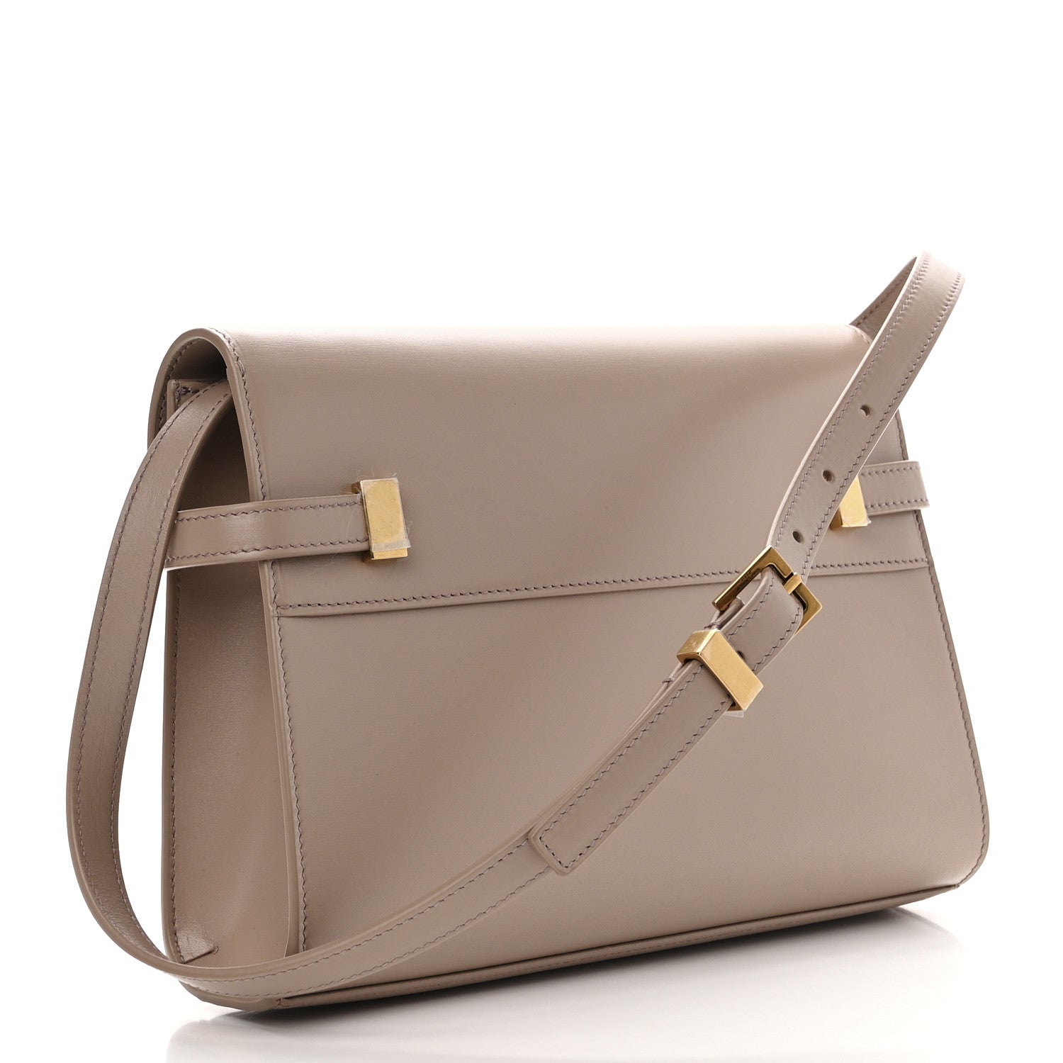 Saint Laurent Smooth Calfskin Small Manhattan Shoulder Bag Rosy Sand 3 of 10