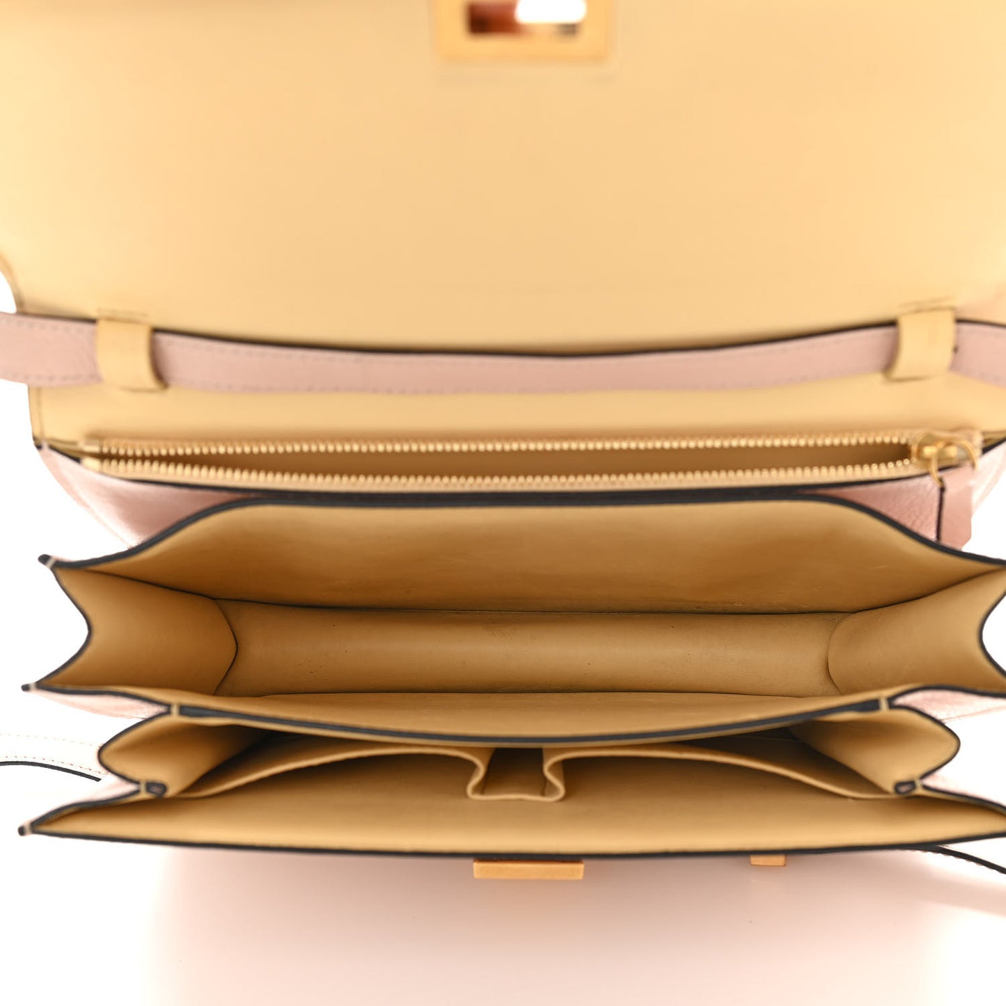 Shiny Goatskin Medium Classic Box Flap Bag Blush