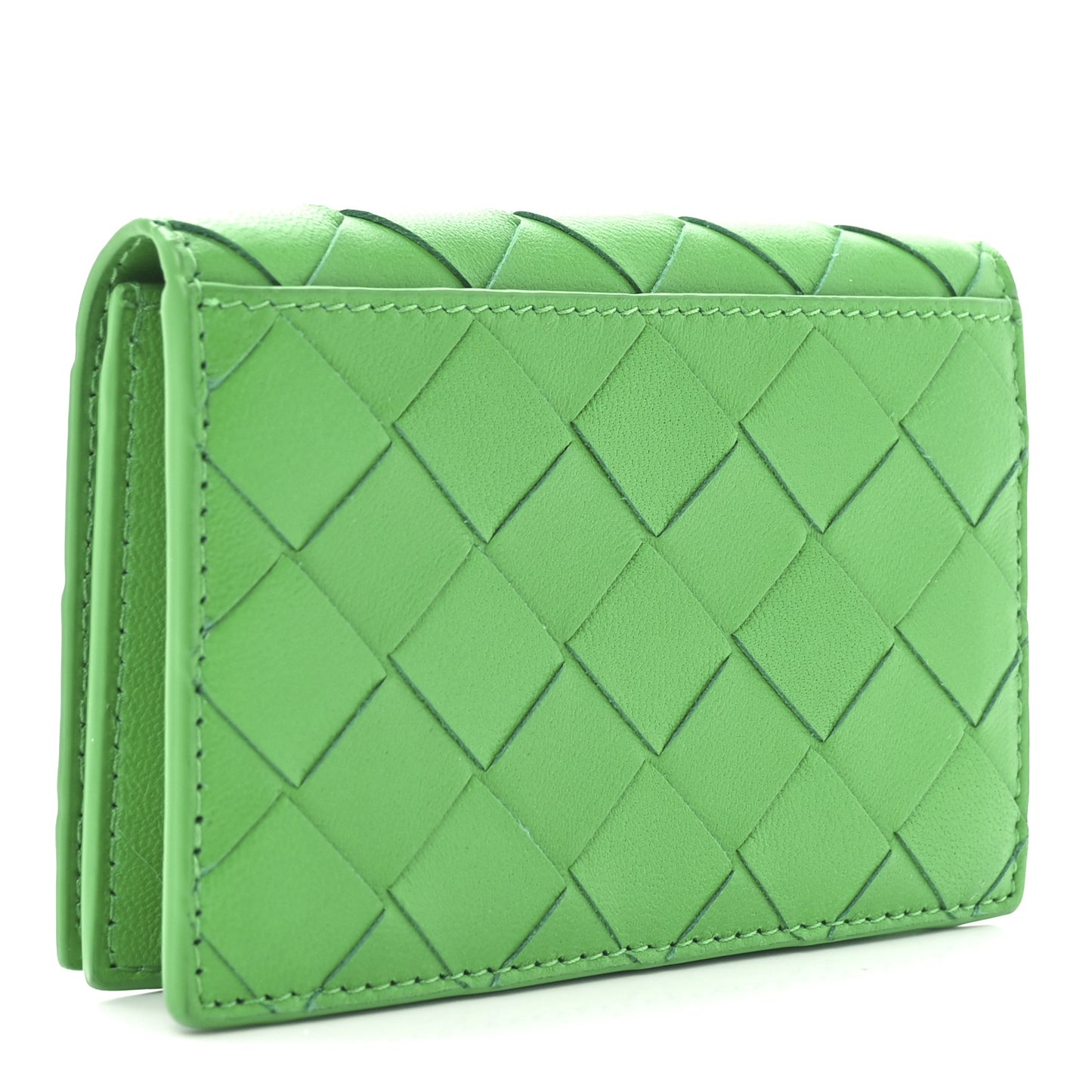 Nappa Intrecciato Card Holder Parakeet