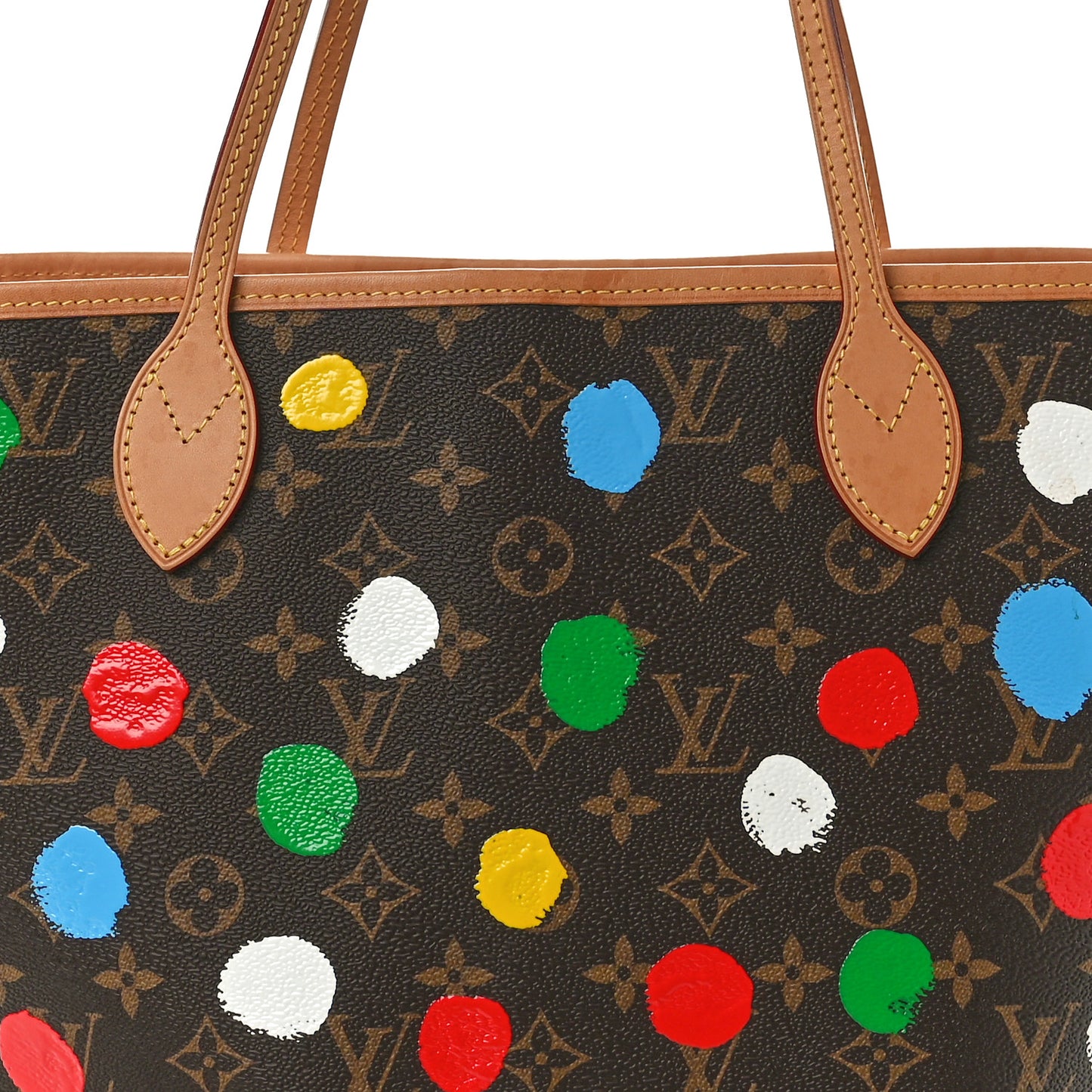 LV X YK Monogram Dots Neverfull MM