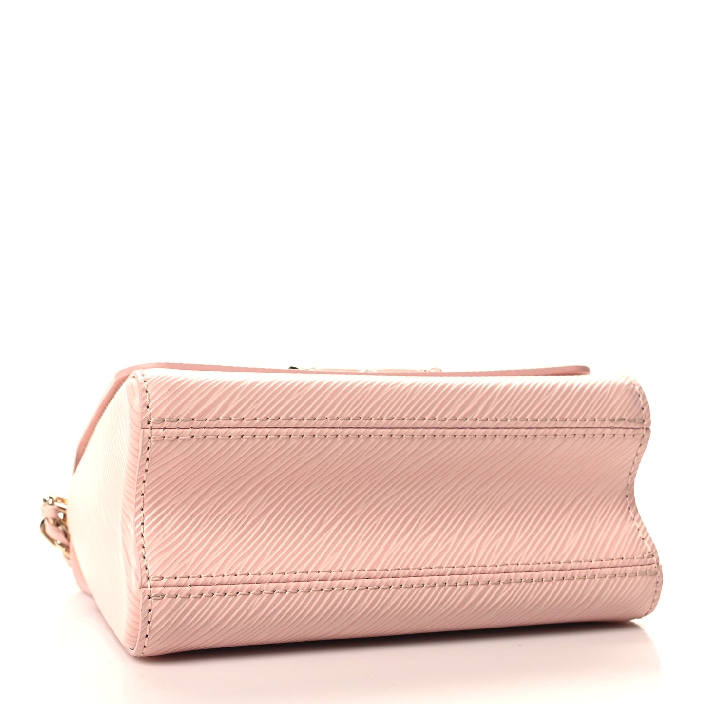 Epi Enamel Wave Twist Shoulder Bag PM Rose Jasmin