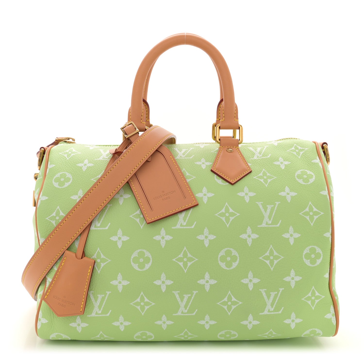 Louis Vuitton ミントグリーン ケース Louis Vuitton Calfskin Monogram Speedy P9 Bandouliere 30 Frozen