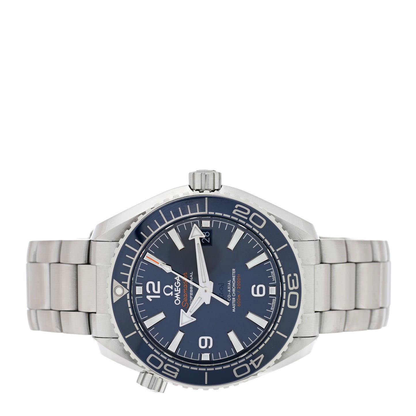 Stainless Steel 39.5mm Seamaster Planet Ocean Automatic Watch Blue 215.30.40.20.03.001