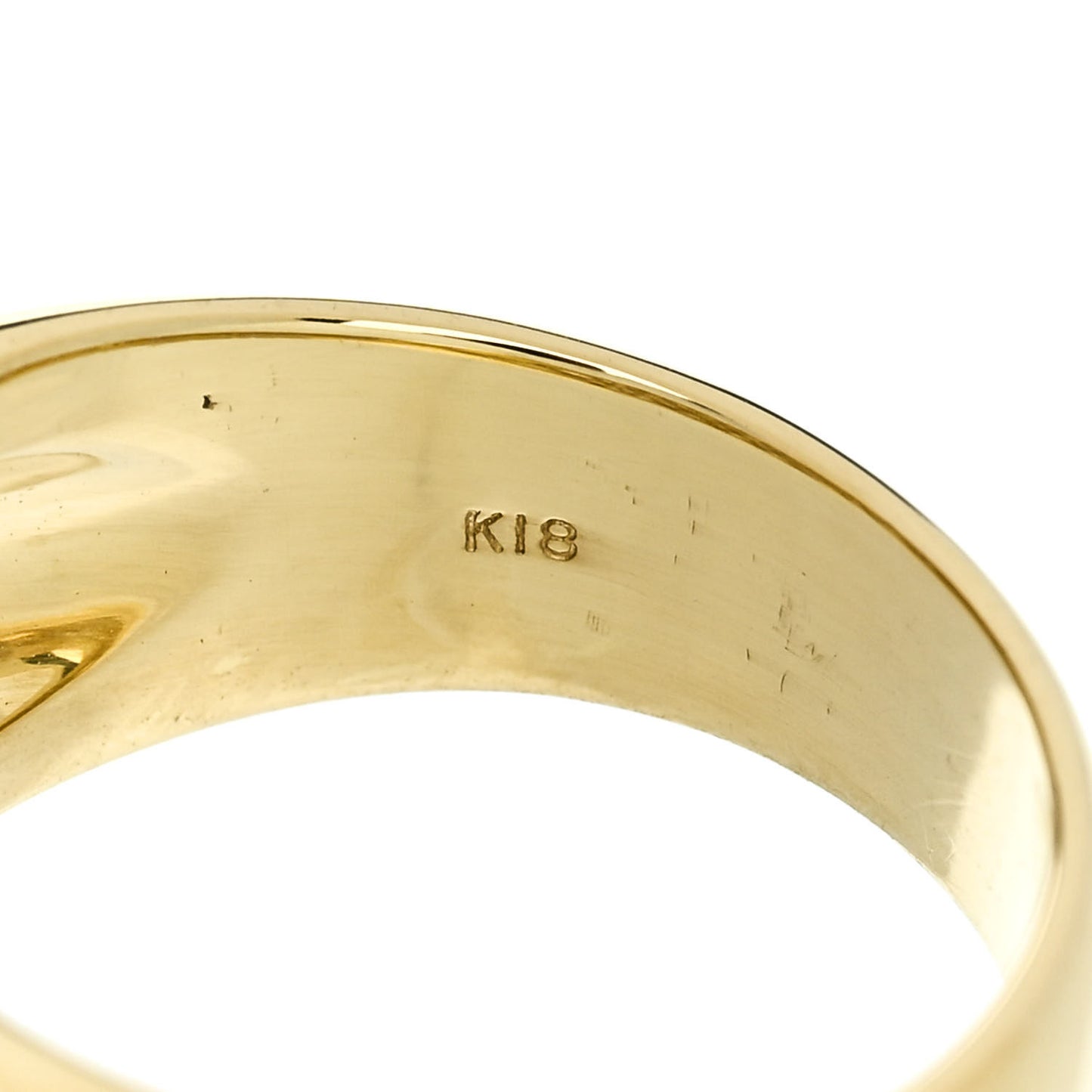 18K Yellow Gold Diamond 1.68ctw Five Row Ring 53 6.5