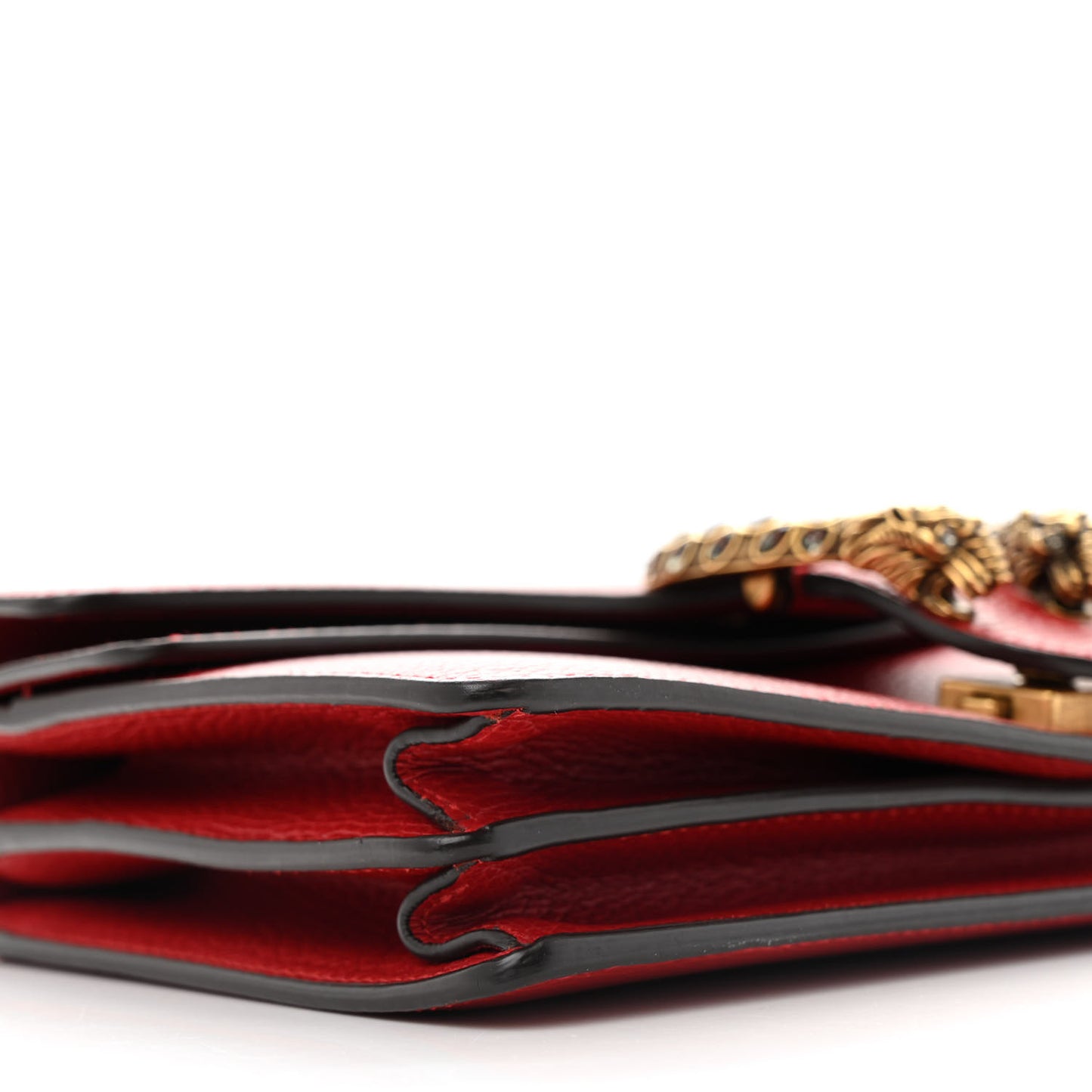 Dollar Calfskin Swarovski Crystal Small Dionysus Shoulder Bag Hibiscus Red