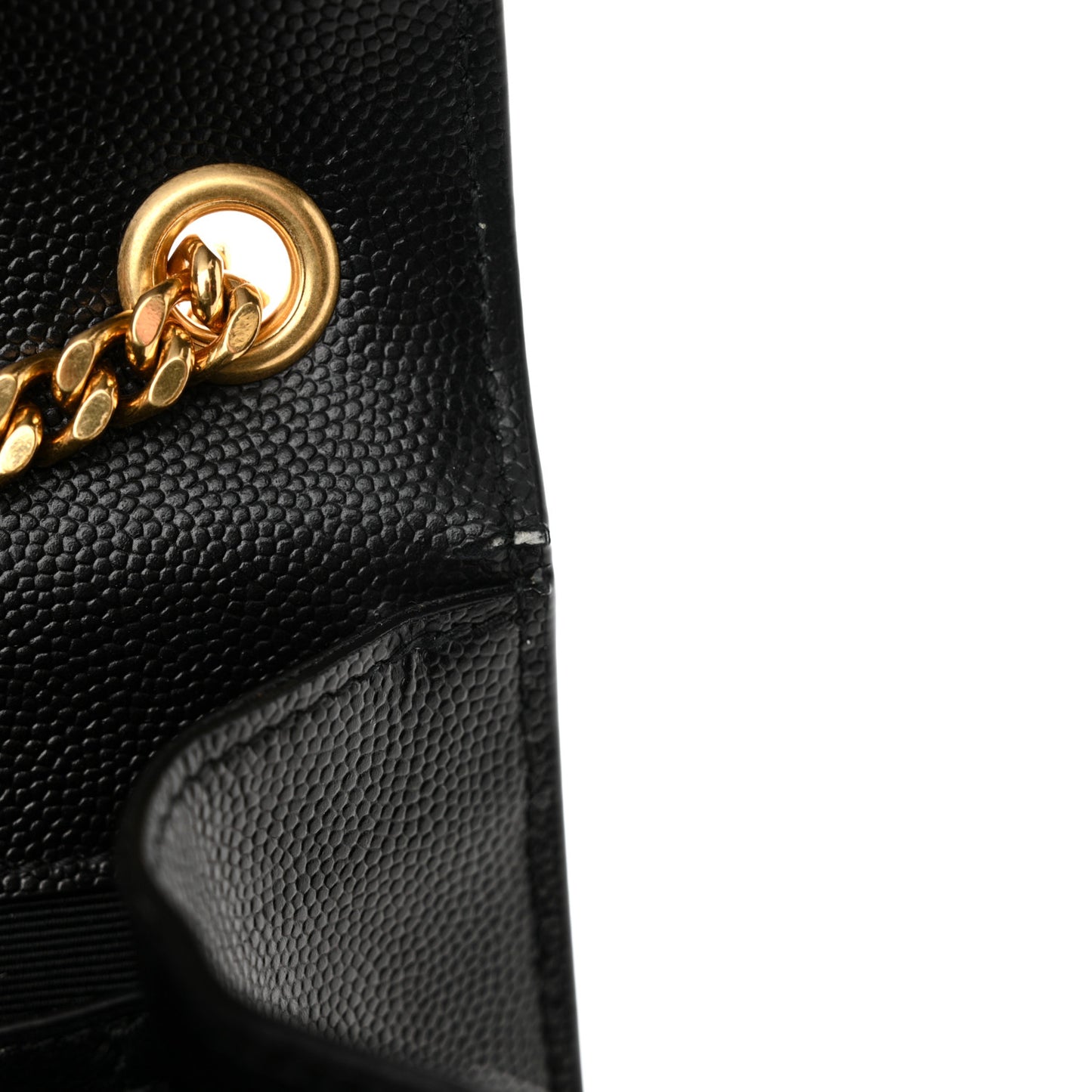 Grain De Poudre Medium Classic Monogram Kate Satchel Black