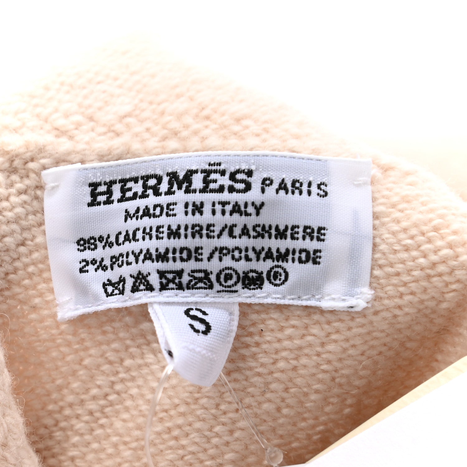 Hermes Cashmere Medor Studded Darling Beret S White 4 of 4