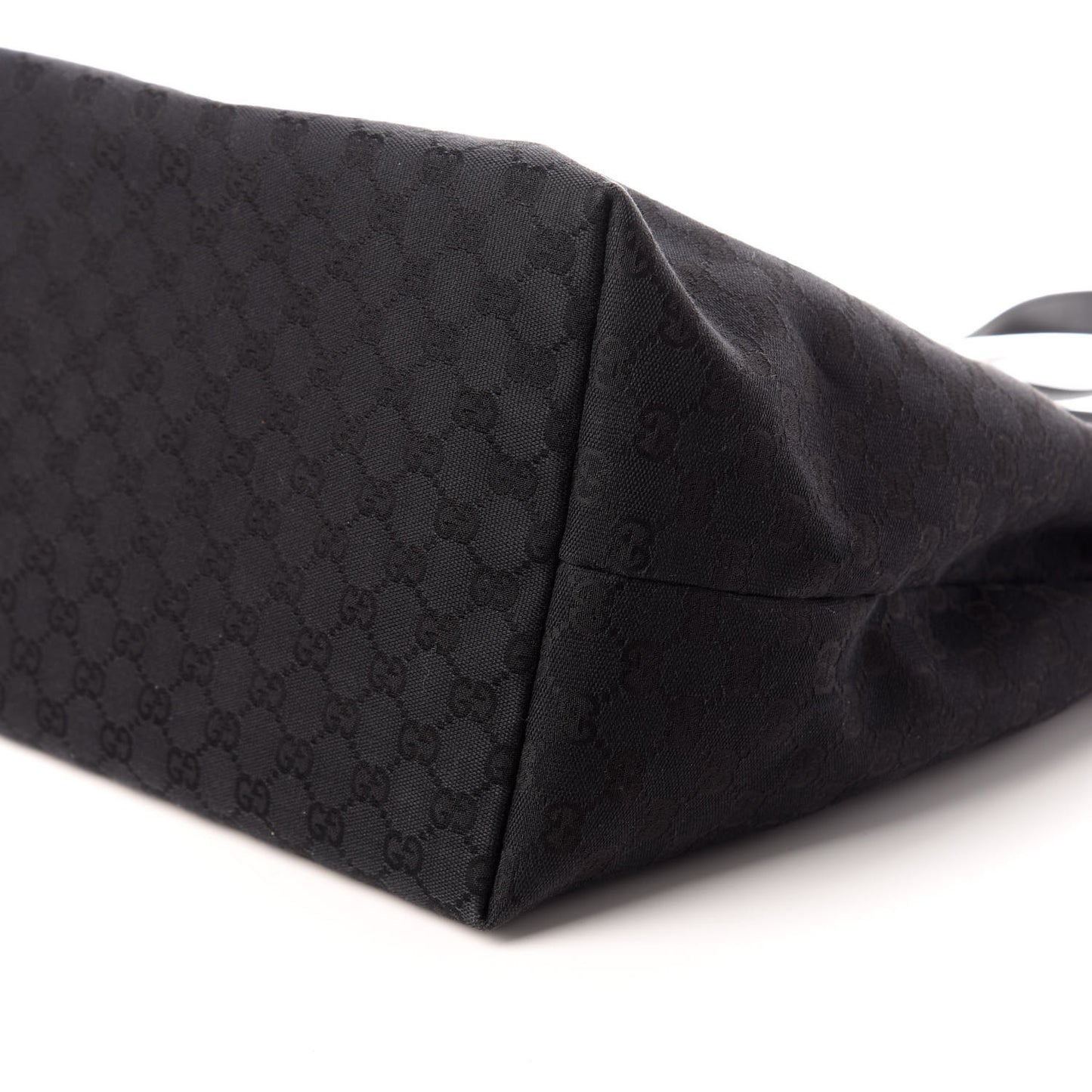 Monogram Drawstring Tote Black