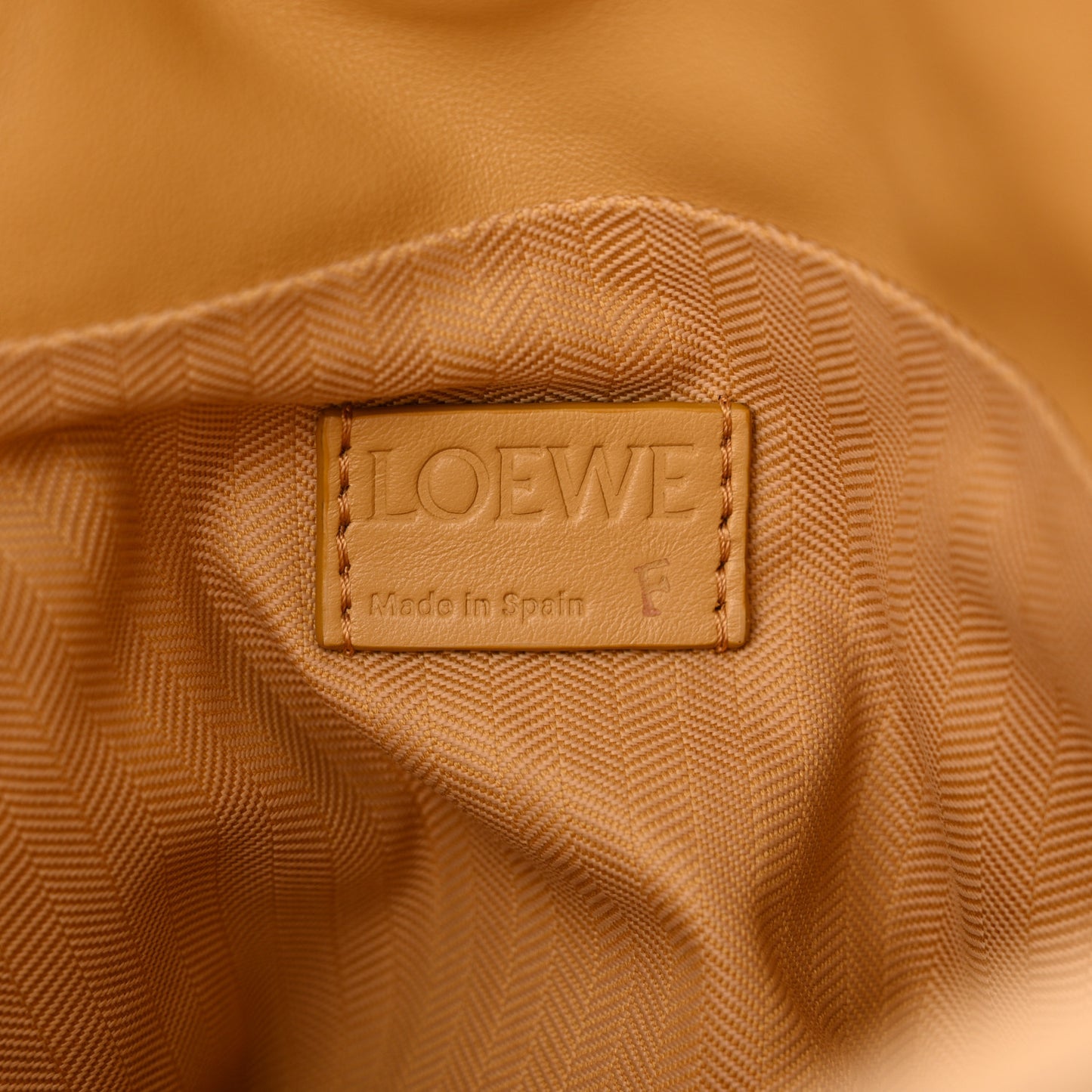 Calfskin Flamenco Puffer Knot Bag Camel