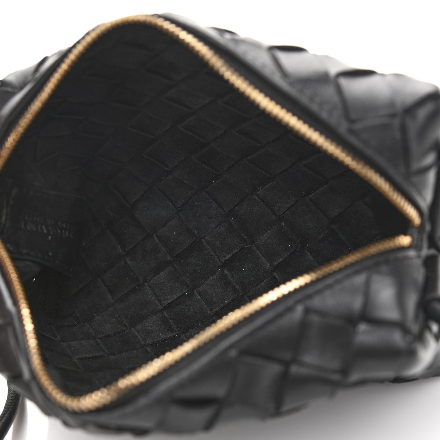 Nappa Intrecciato Mini Loop Camera Bag Black