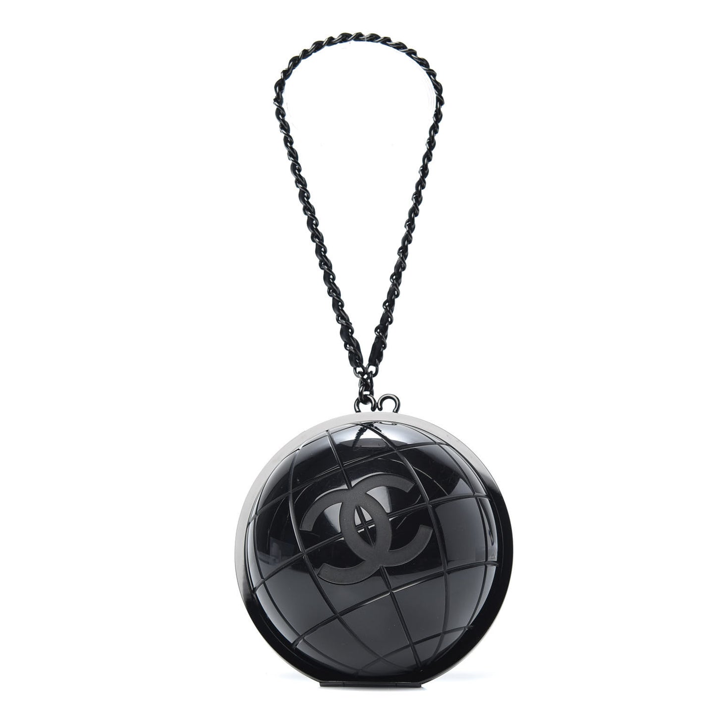 Plexiglass Around The World Clutch Black