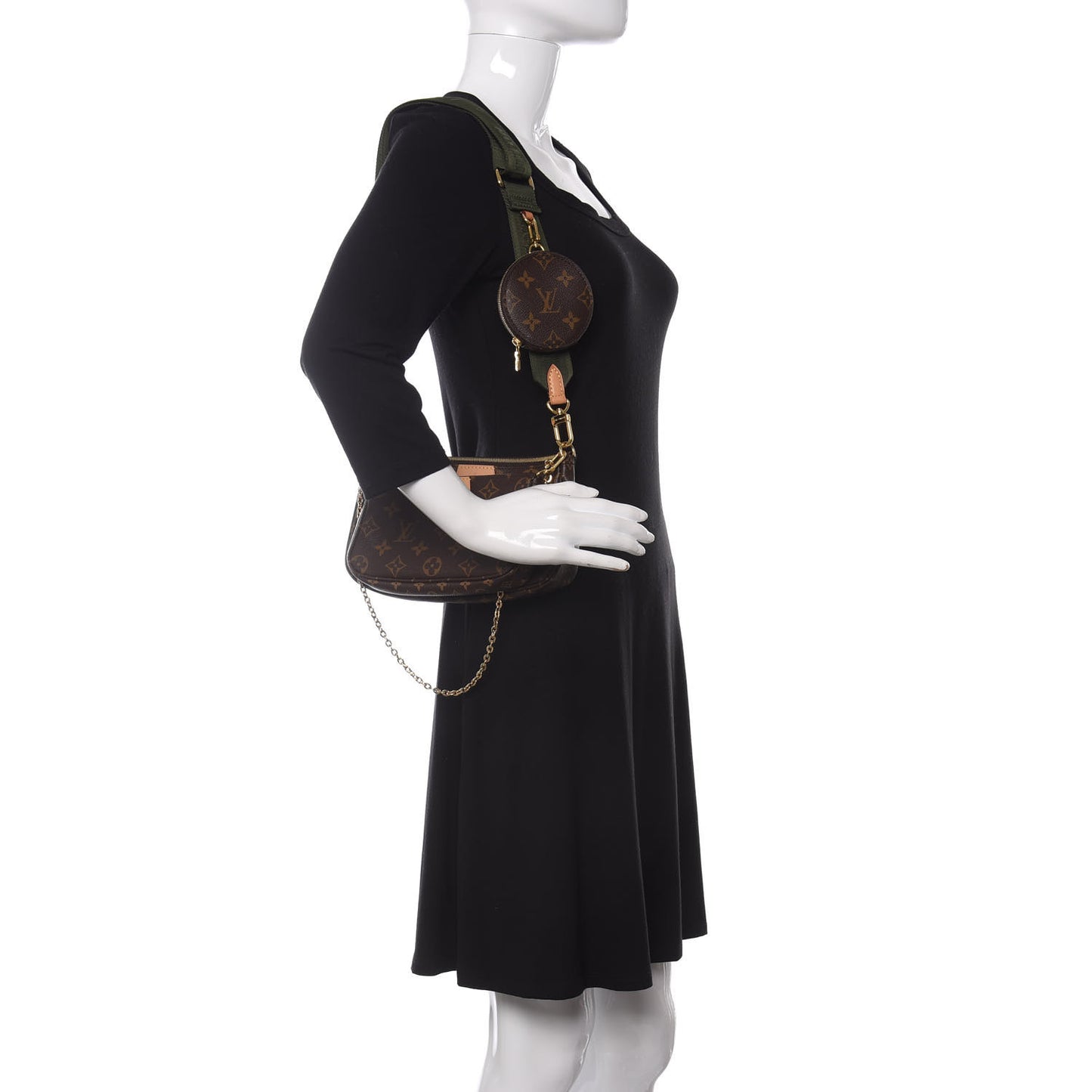 Monogram Multi Pochette Accessories Kaki