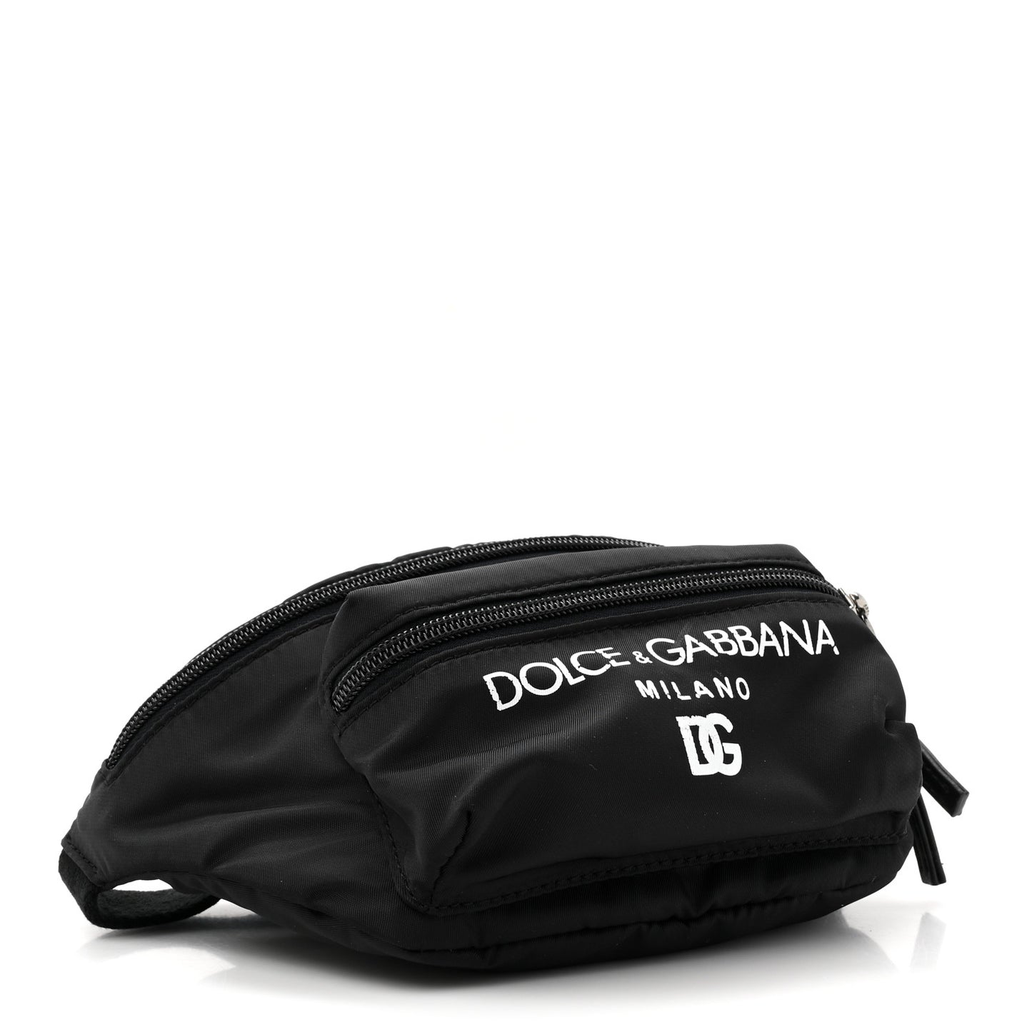 Nylon Logo Belt Bag Black