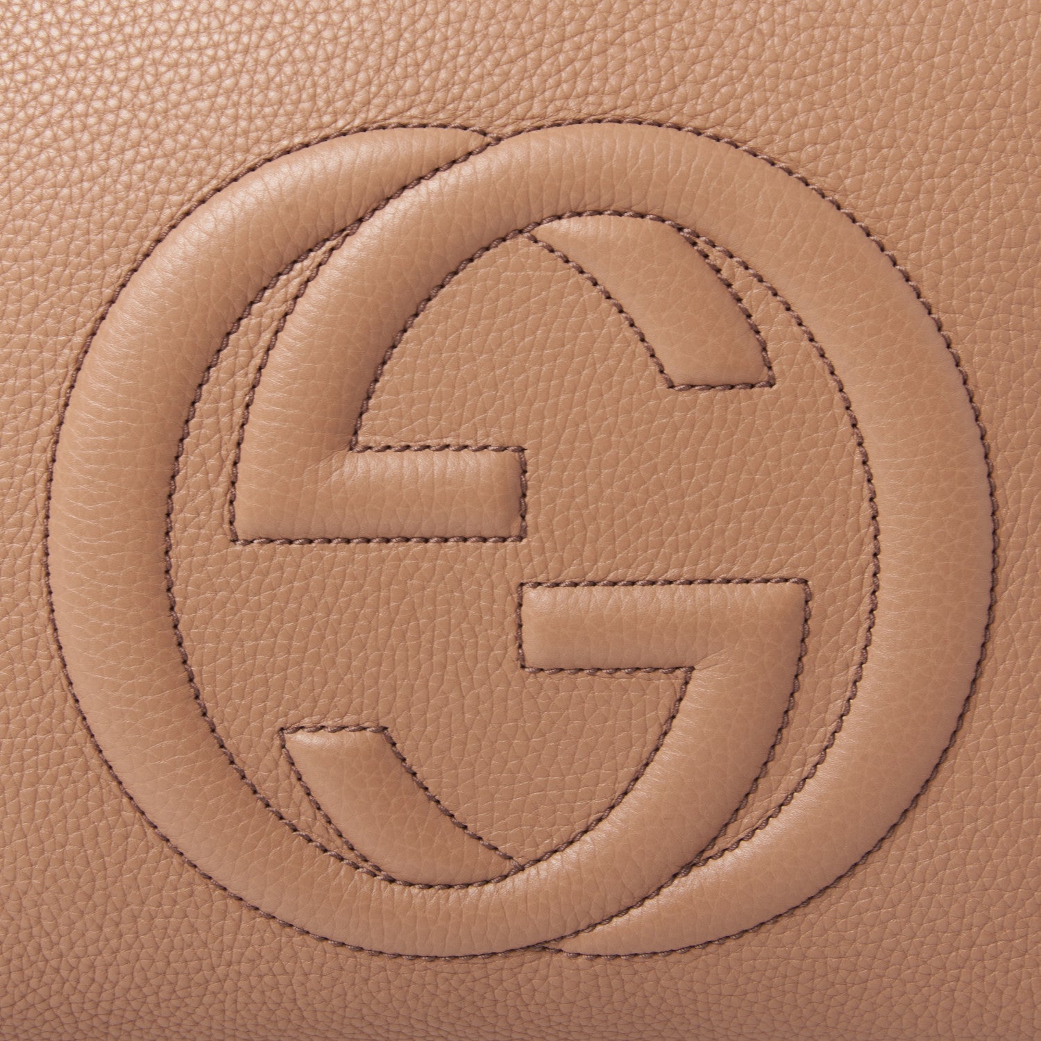 Gucci Pebbled Calfskin Large Soho Hobo Camelia 7 of 9