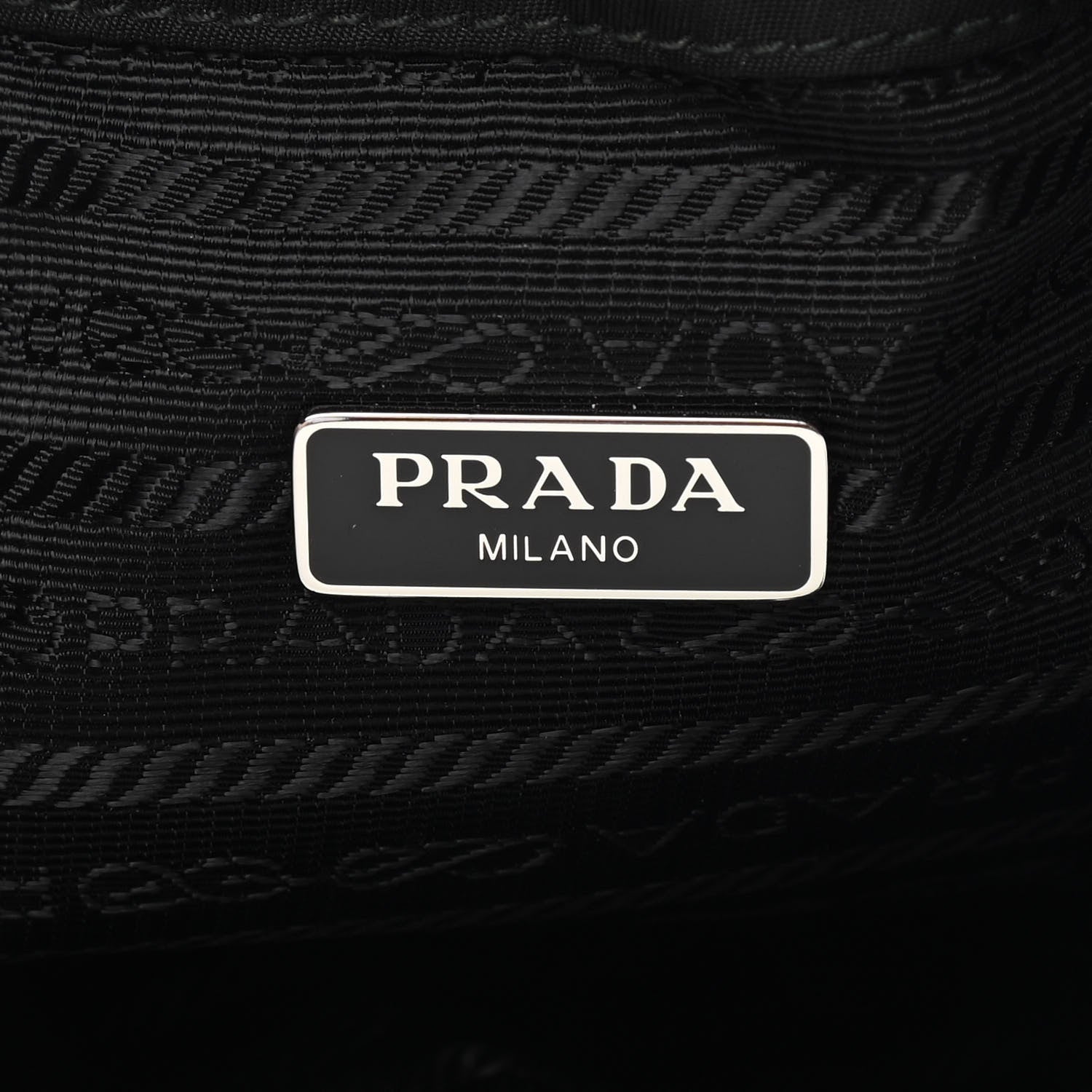 Prada Saffiano Tessuto Nylon Vela Bucket Wristlet Black 6 of 9