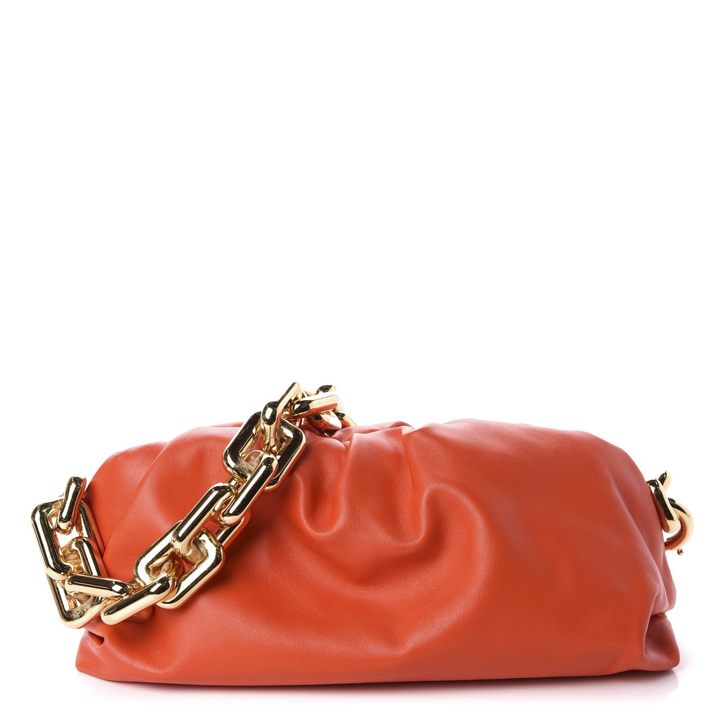 Calfskin The Pouch Chain Orange