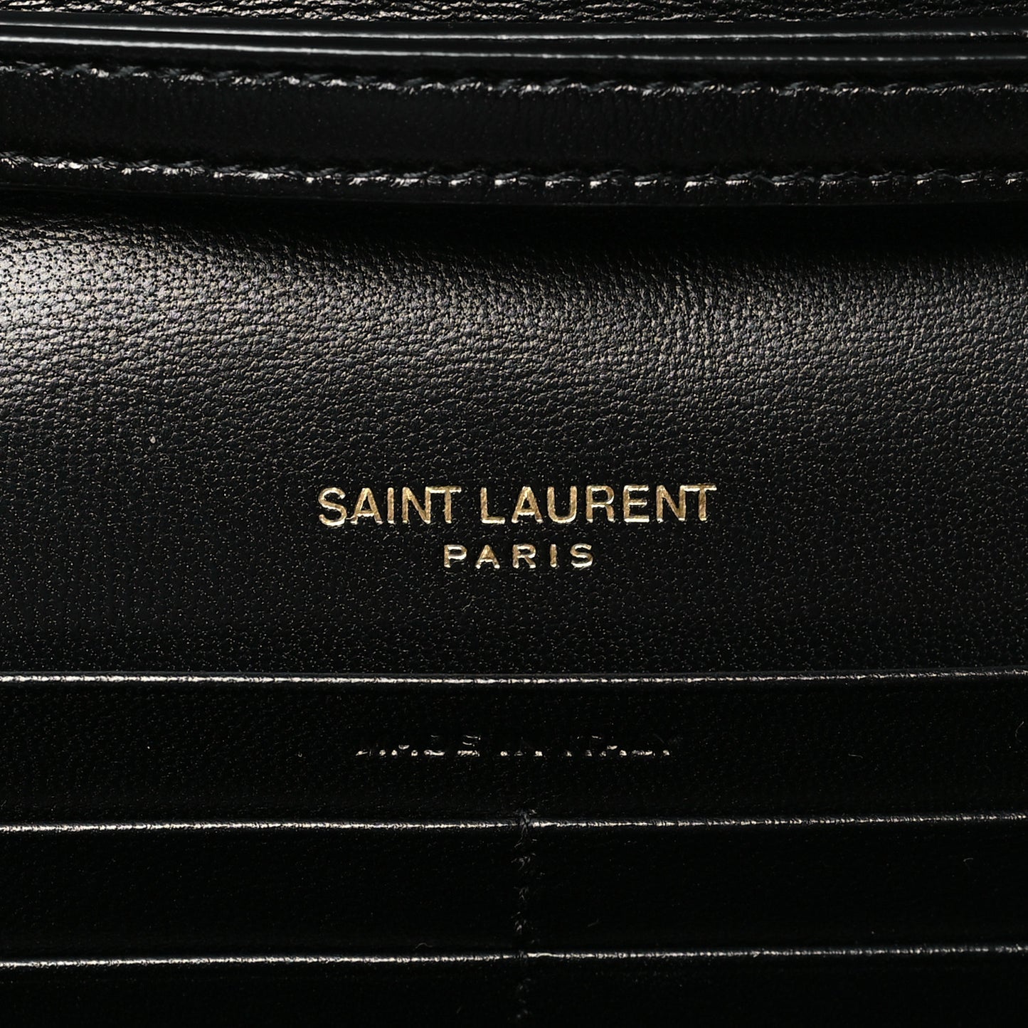 Grain De Poudre Matelasse Chevron Monogram Chain Wallet Black