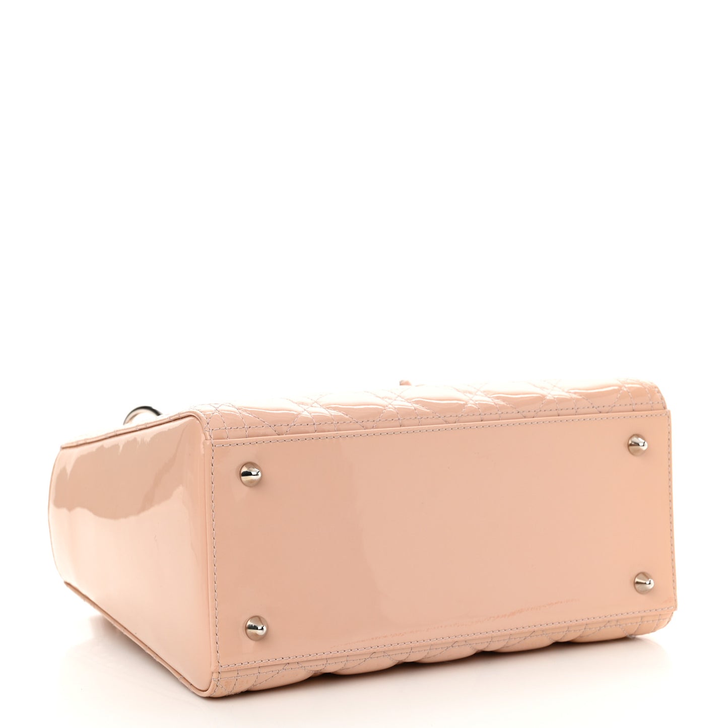 Patent Cannage Medium Lady Dior Light Pink