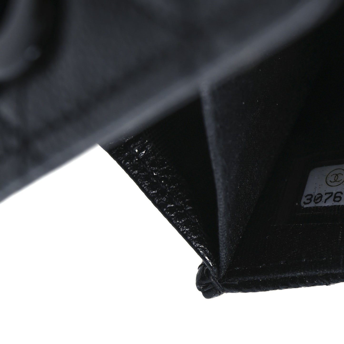 Caviar Quilted Flap Card Holder So Black