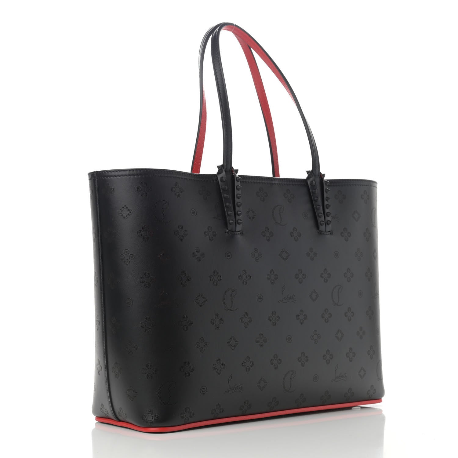 Christian Louboutin Calfskin Loubinthesky East West Cabata Tote Black 4 of 12