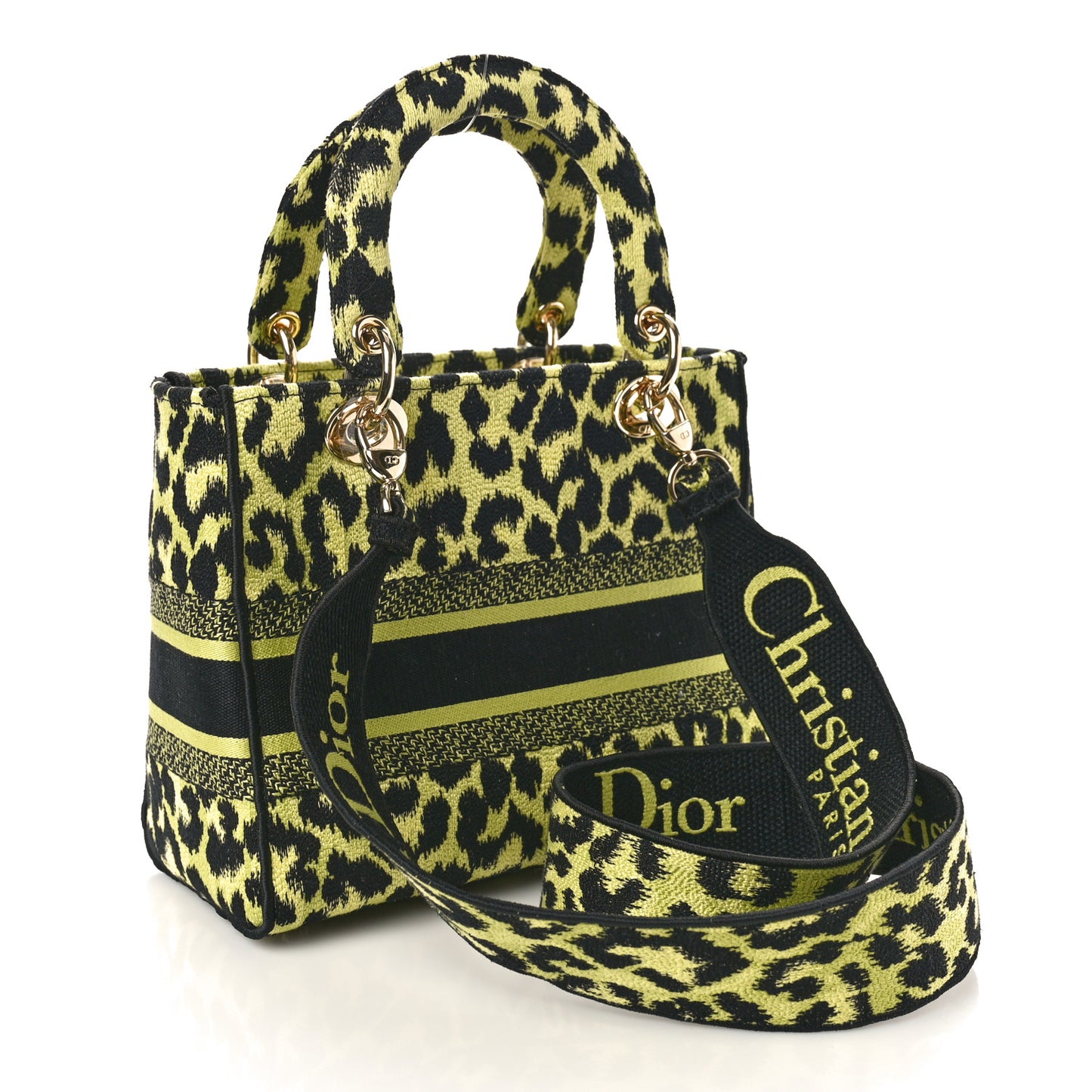 Canvas Mizza Embroidered Medium Lady D-Lite Lime Pop