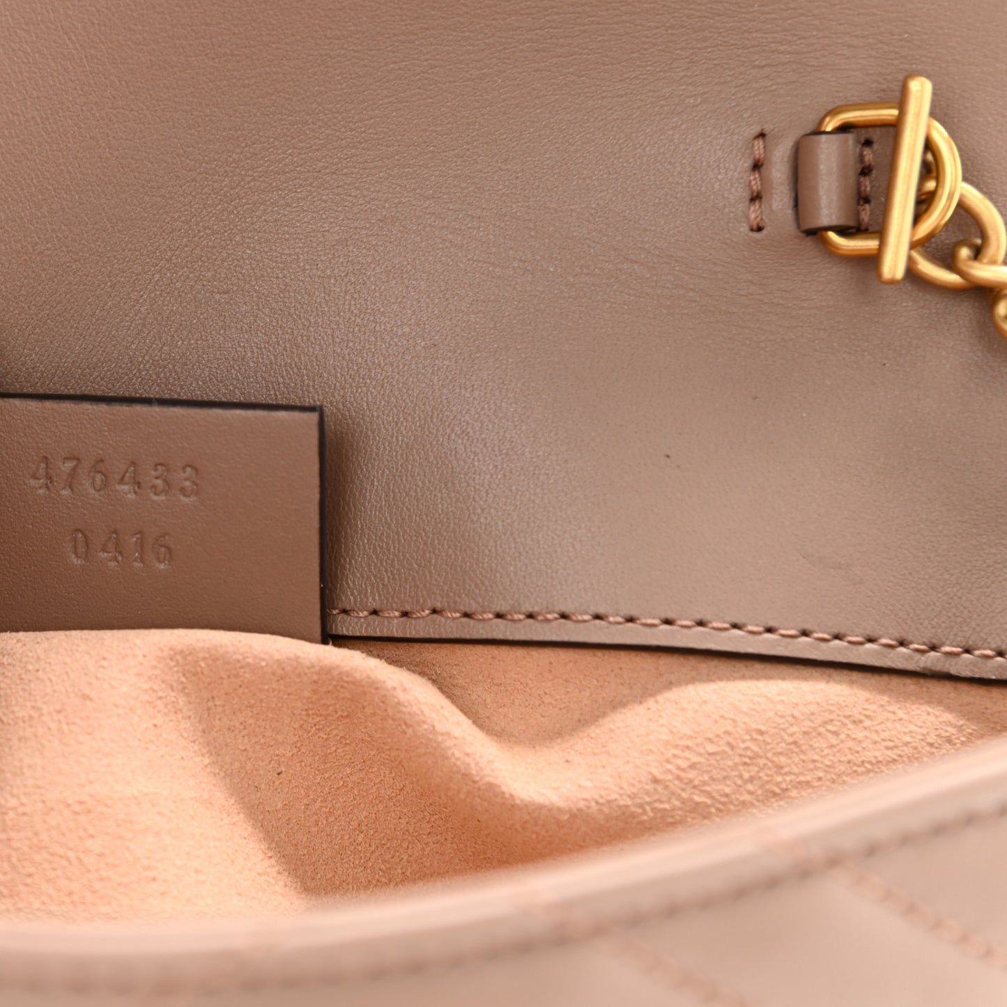 Calfskin Matelasse Super Mini GG Marmont Shoulder Bag Porcelain Rose