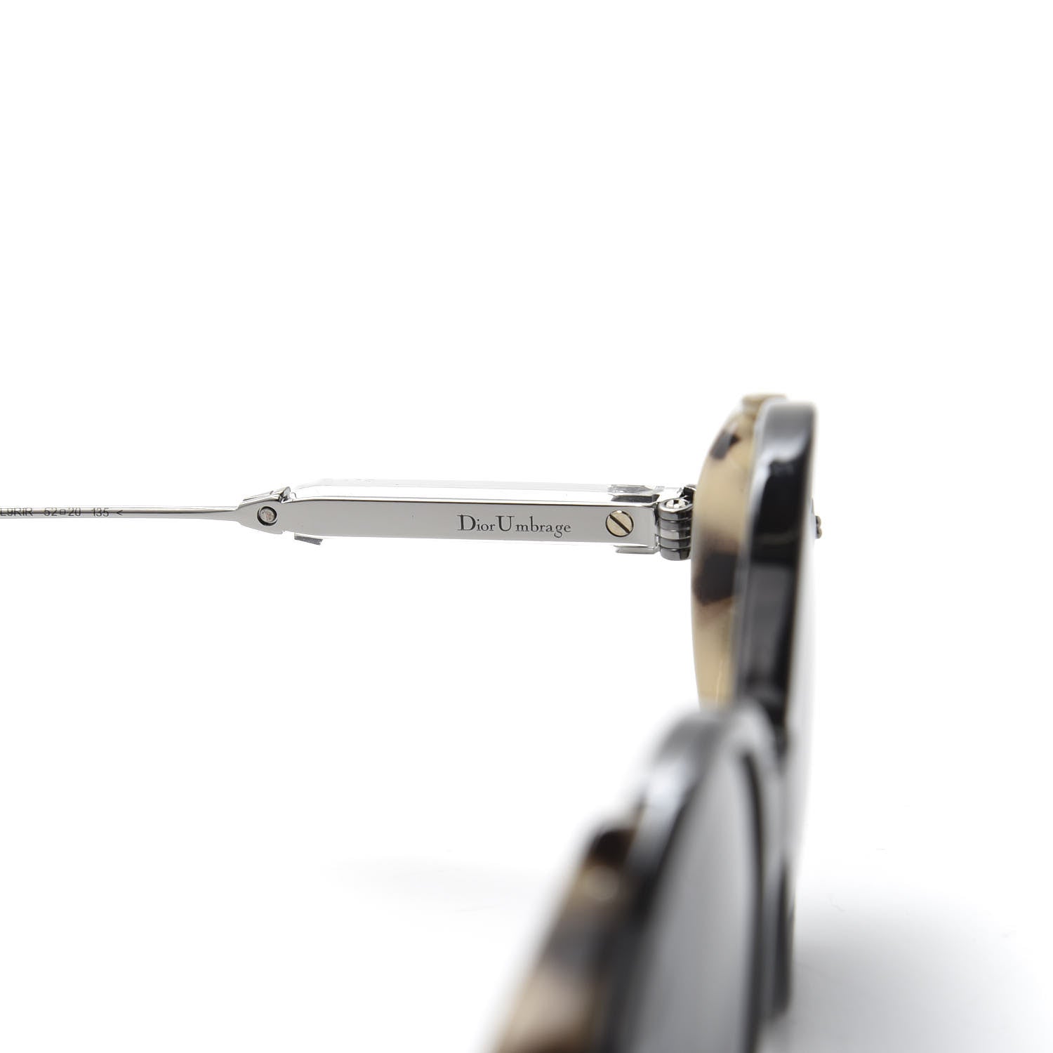 Christian Dior Acetate Umbrage Round Sunglasses Tortoise Black 6 of 8