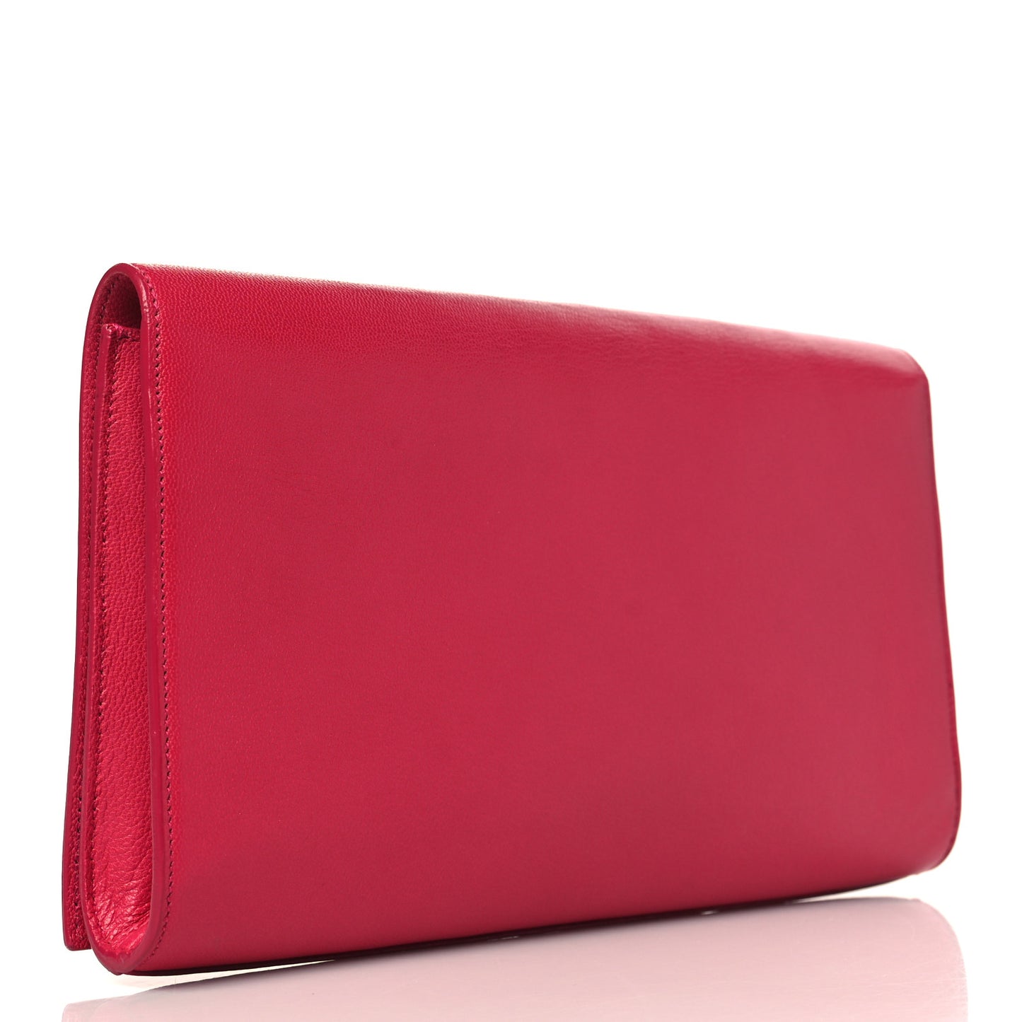 Calfskin Monogram Large Belle De Jour Clutch Fuchsia